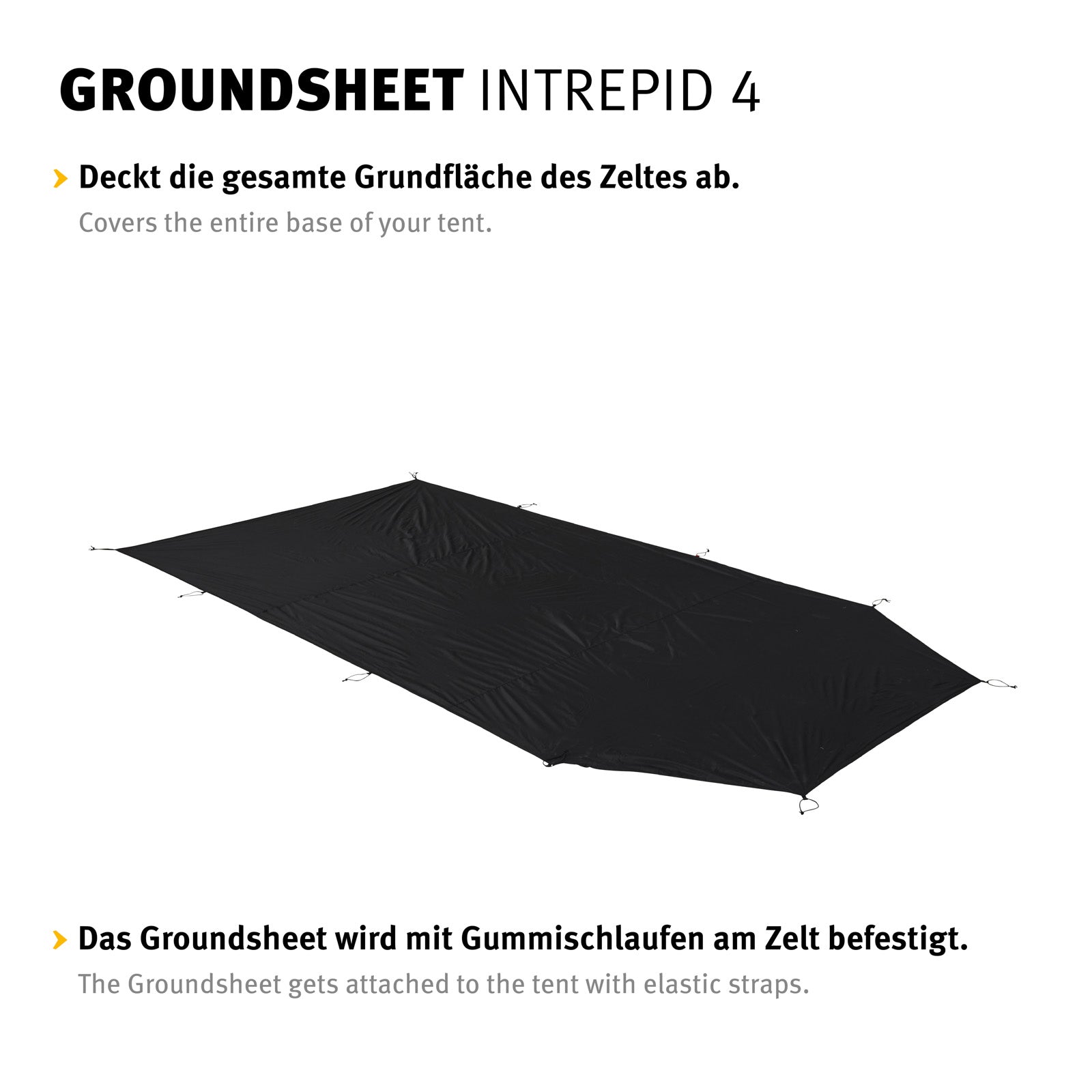 WECHSEL Groundsheet Für Intrepid 4 Zusätzlicher Zeltboden Camping Plane Passgenau