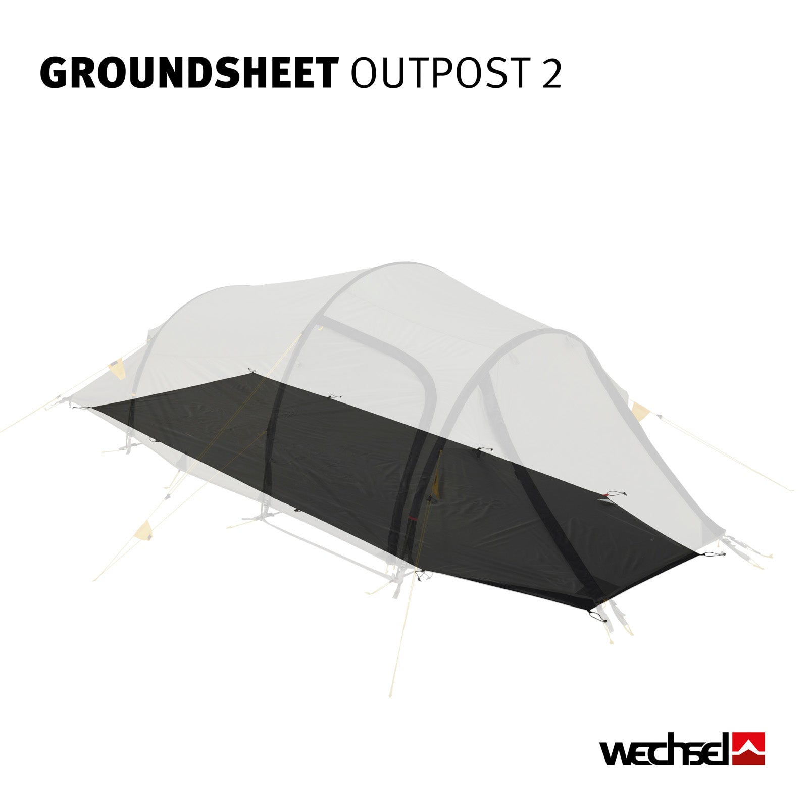 WECHSEL Groundsheet Für Outpost 2 Zusätzlicher Zeltboden Camping Plane Passgenau