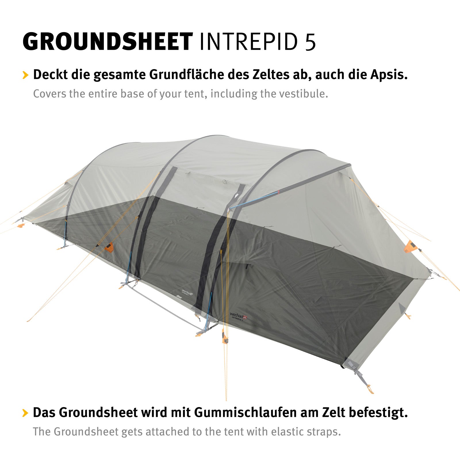 Tapis de sol de rechange pour tente supplémentaire Intrepid 5, bâche de camping, ajustement parfait