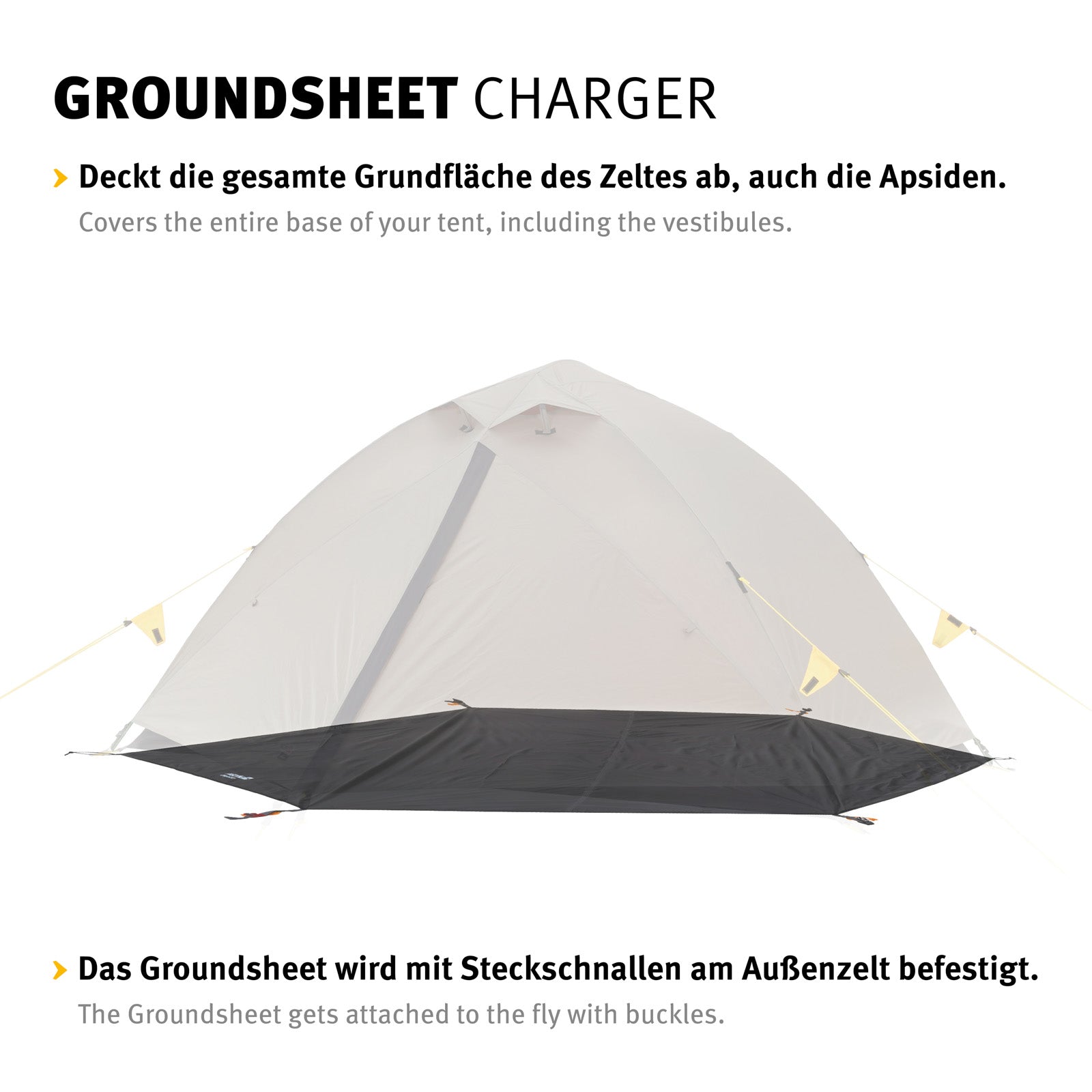 WECHSEL Groundsheet Für Charger 2 Zusätzlicher Zeltboden Camping Plane Passgenau