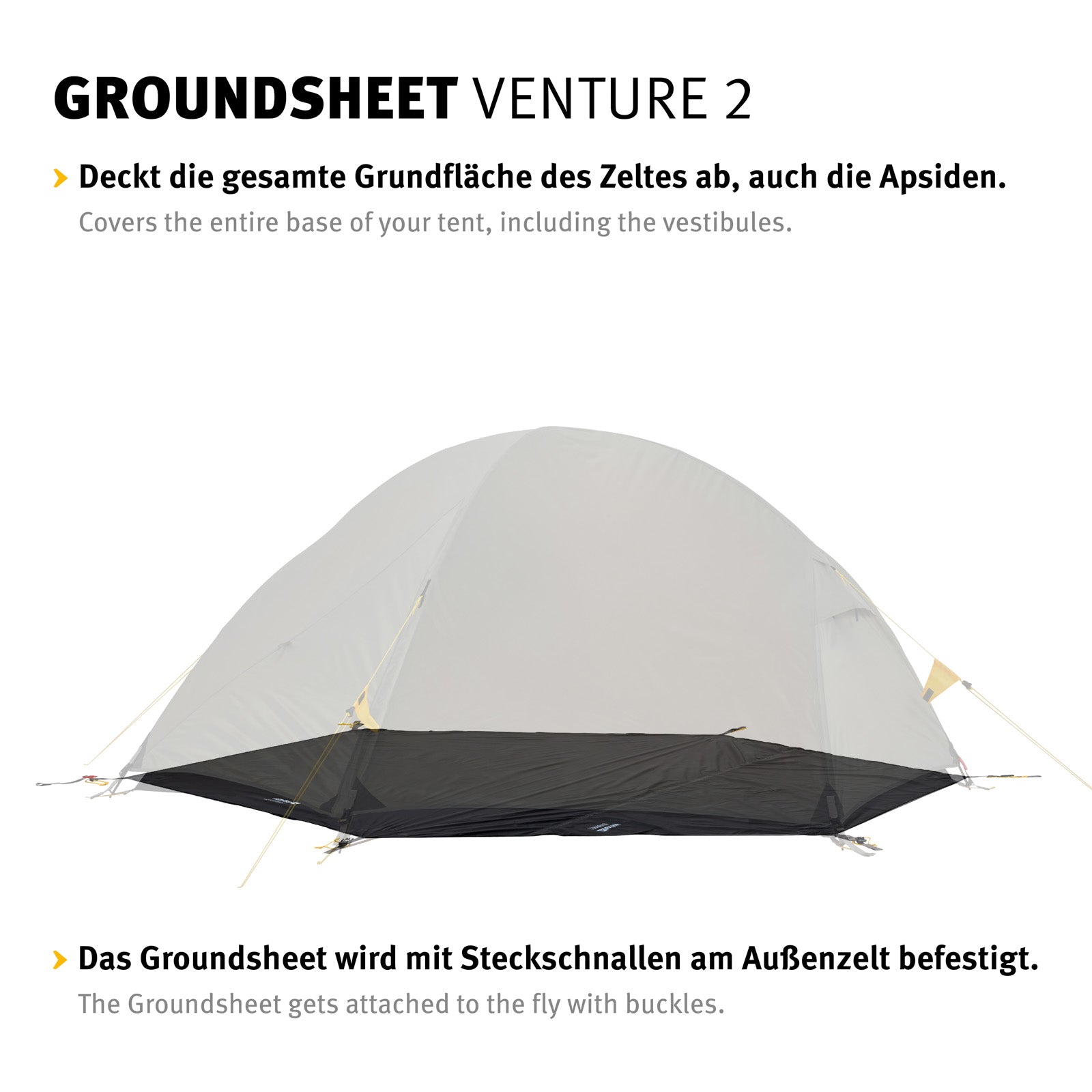 CHANGE Tapis de sol pour tente supplémentaire Venture 2, bâche de camping, ajustement parfait