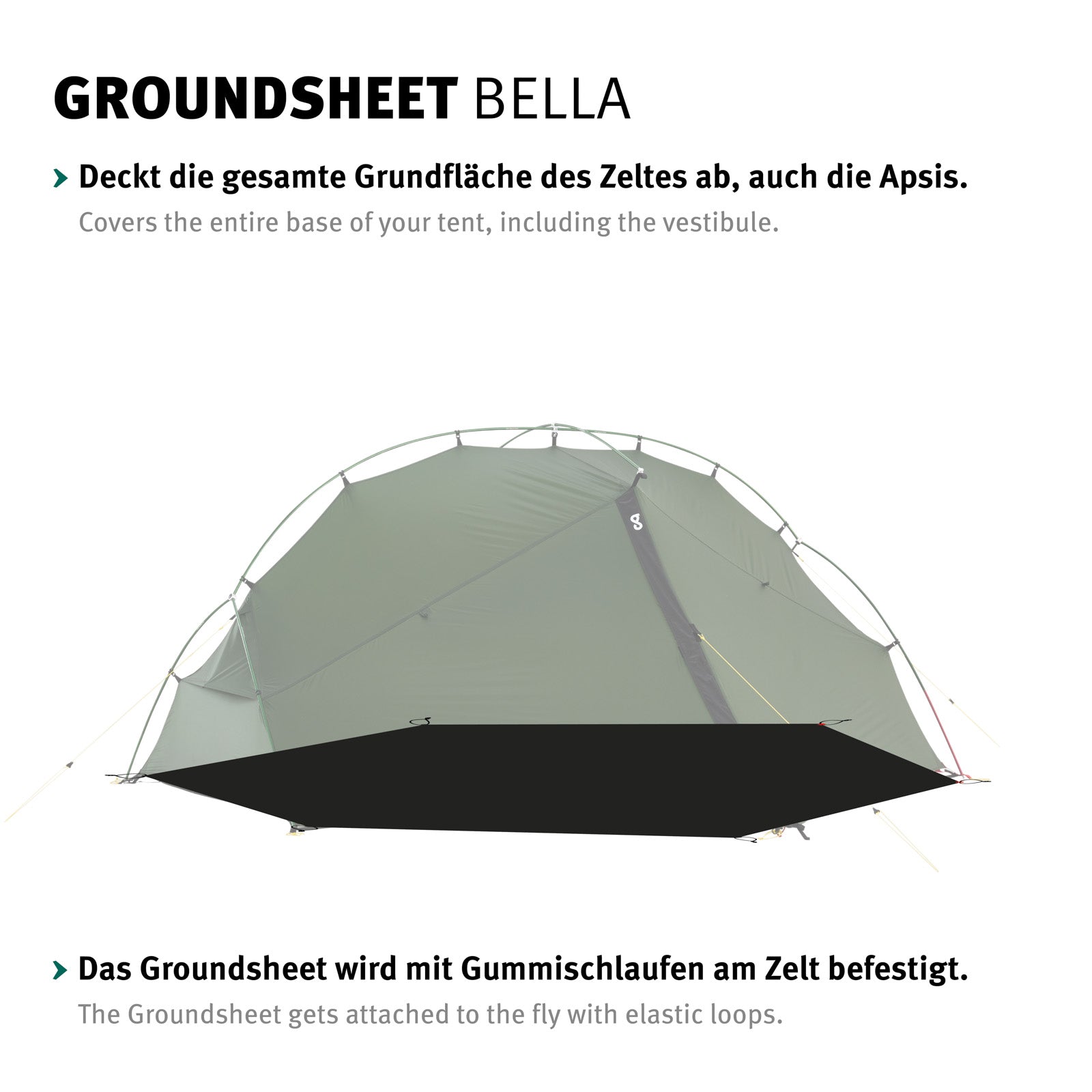 Tapis de sol CHANGE pour tente supplémentaire Bella et Trailrunner