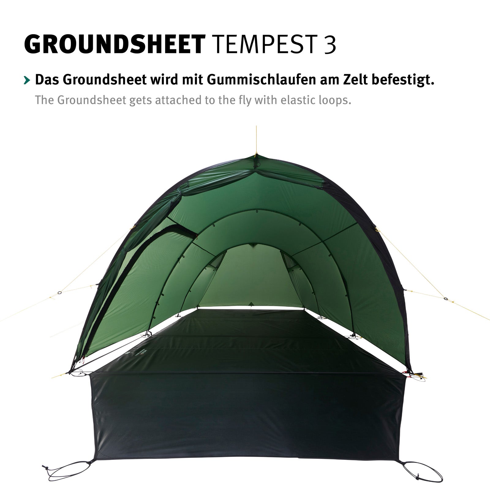 CHANGE Tapis de sol pour tente supplémentaire Tempest 3, bâche de camping, ajustement parfait