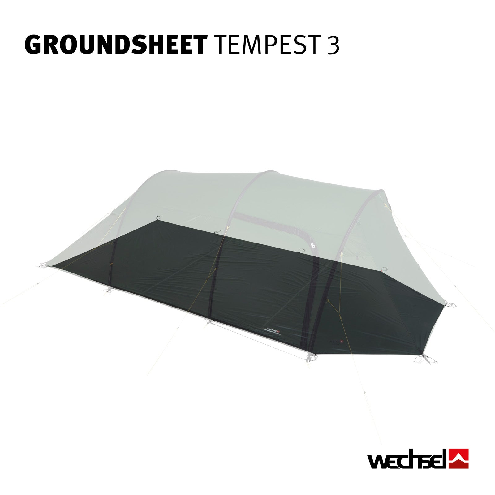 WECHSEL Groundsheet voor Tempest 3 Extra tentbodem Campingzeil Op maat