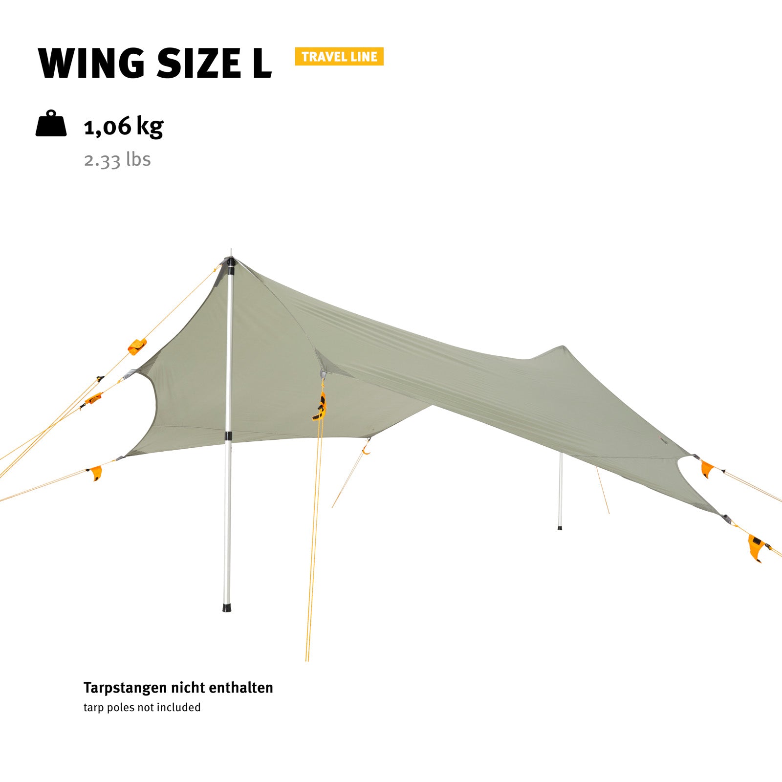 WECHSEL Tarp Wing L Camping Parasol Avant Tente Toit Bâche Housse de Pluie Légère