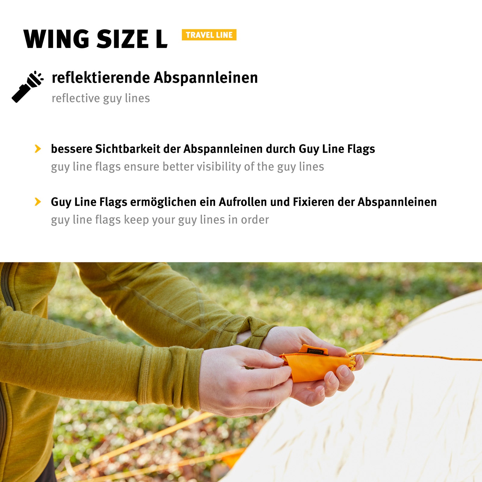 WECHSEL Tarp Wing L Camping Parasol Avant Tente Toit Bâche Housse de Pluie Légère