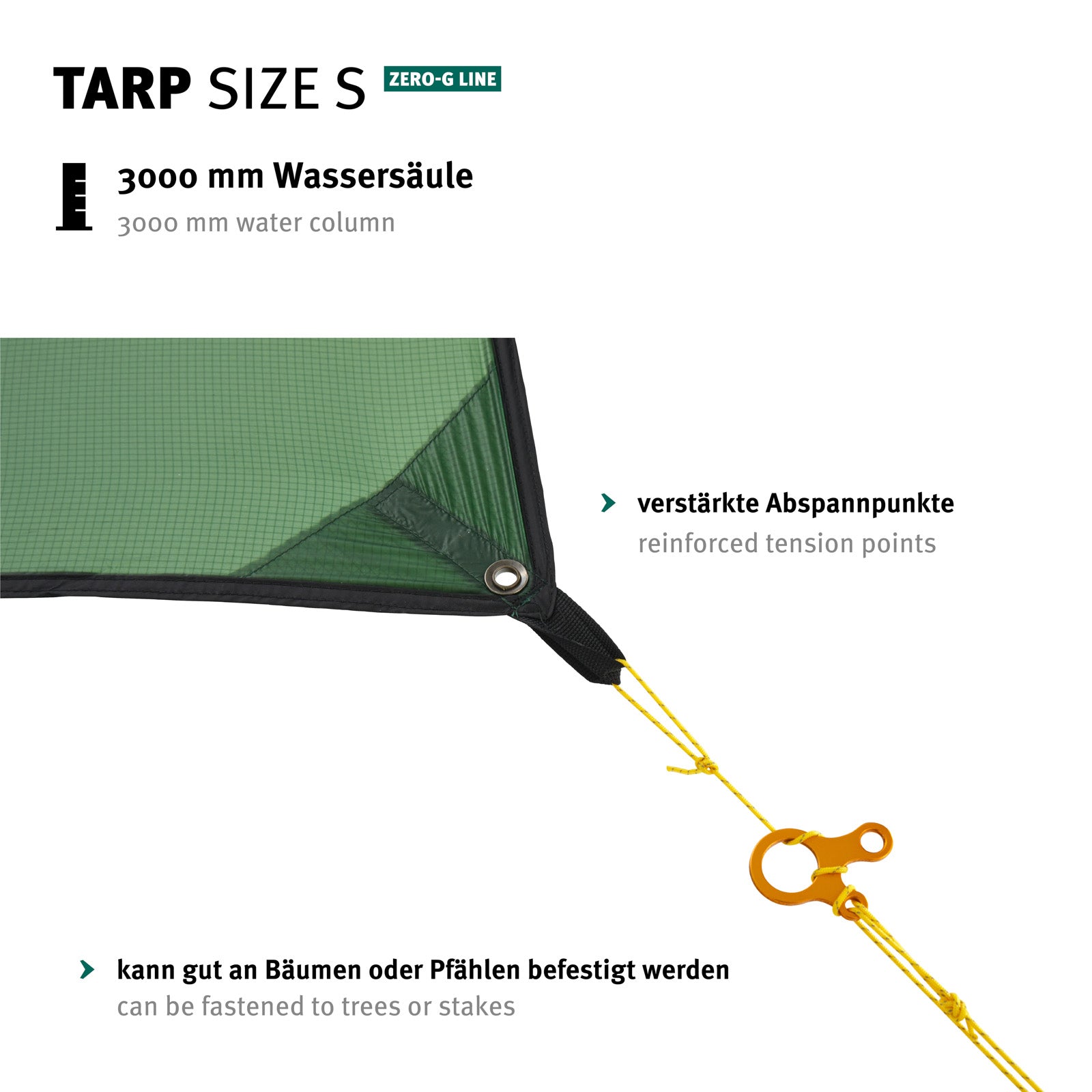WECHSEL Tarp S Zero-G Camping Sunshade Front Tent Roof Tarpaulin Rain Cover Nylon