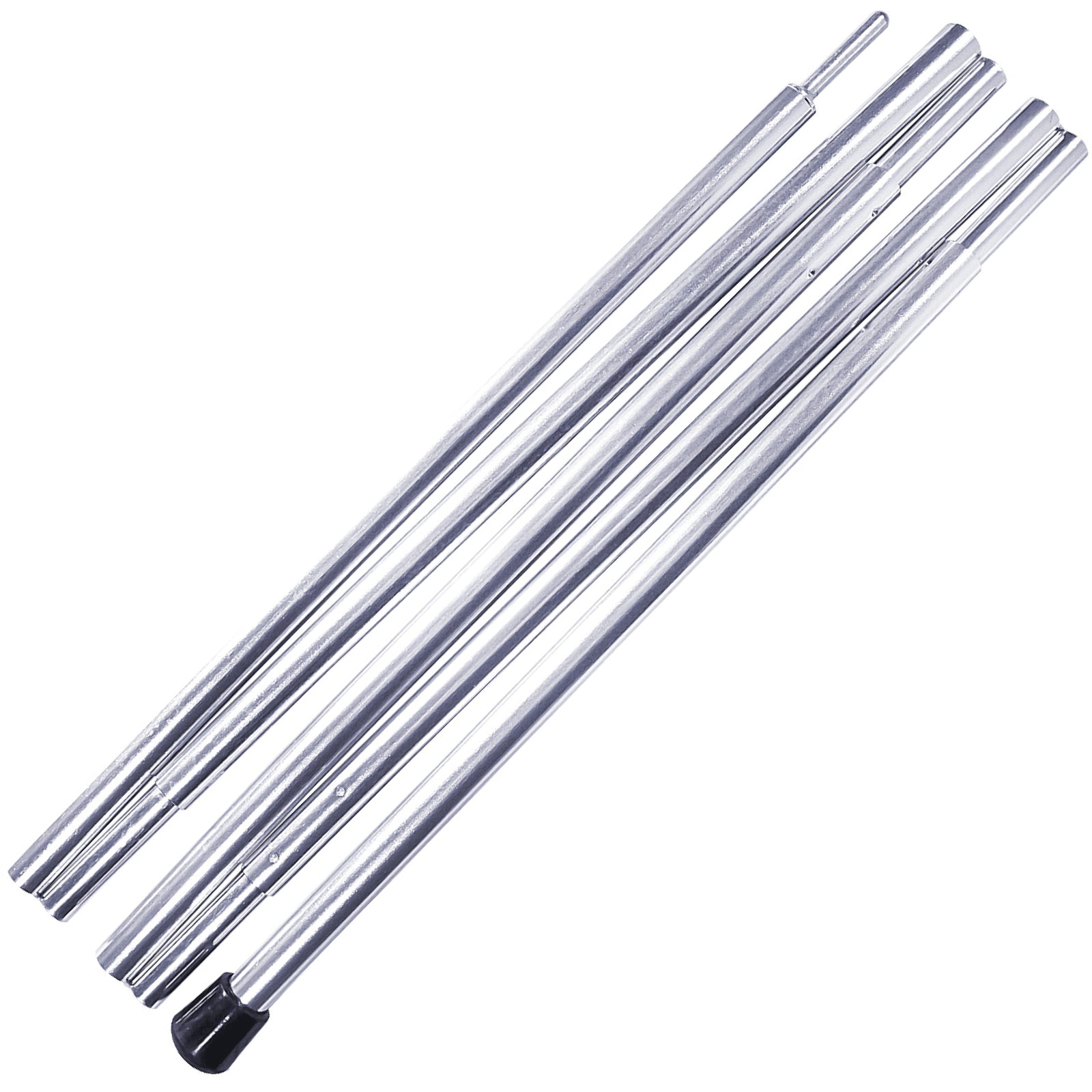 WECHSEL poteau de tente poteau de bâche poteau de montage auvent poteau de bâche aluminium 155 cm
