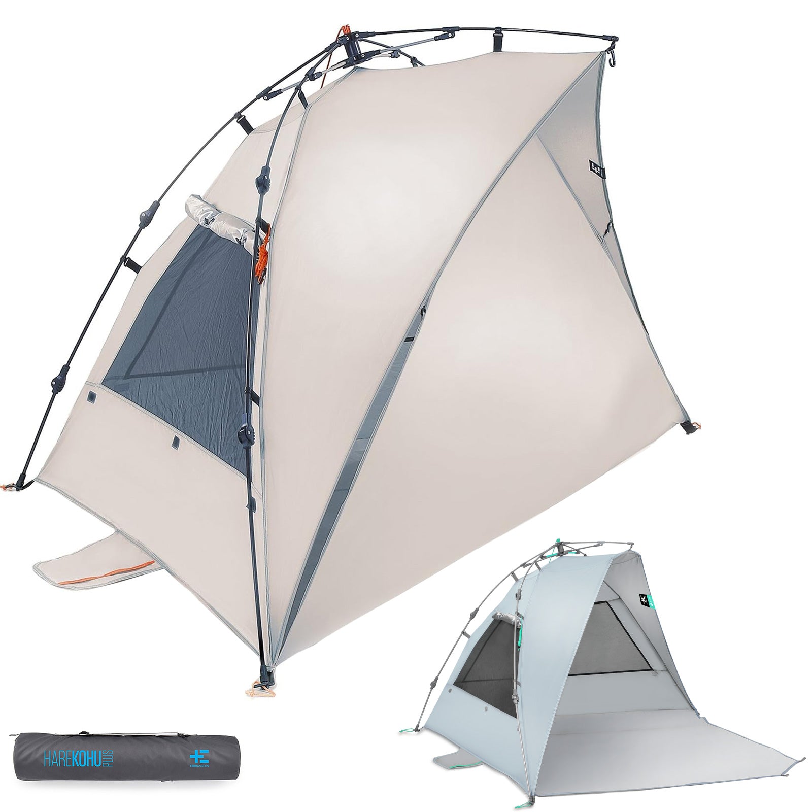 TERRA NATION Beach Shelter Hare Kohu rPET Automatic Seconds Beach Tent UPF50+