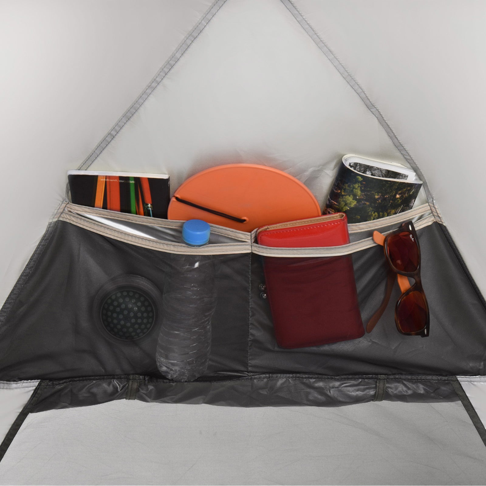 TERRA NATION Strandmuschel Kau Kohu rPET Automatik Sekunden Zelt UPF50+ Recycelt