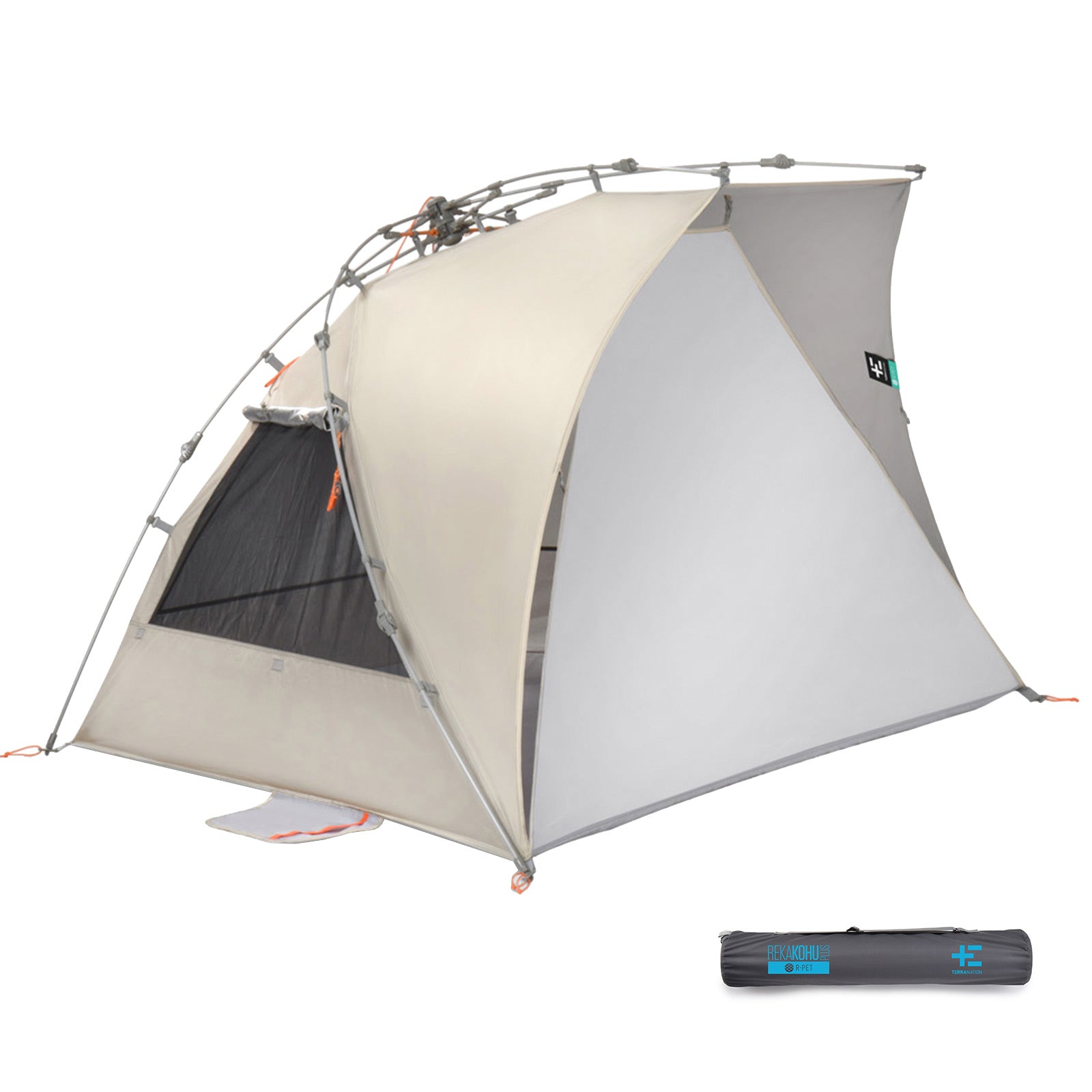 TERRA NATION Beach Shelter Reka Kohu Plus Automatic Seconds Tent UPF50 Recycled