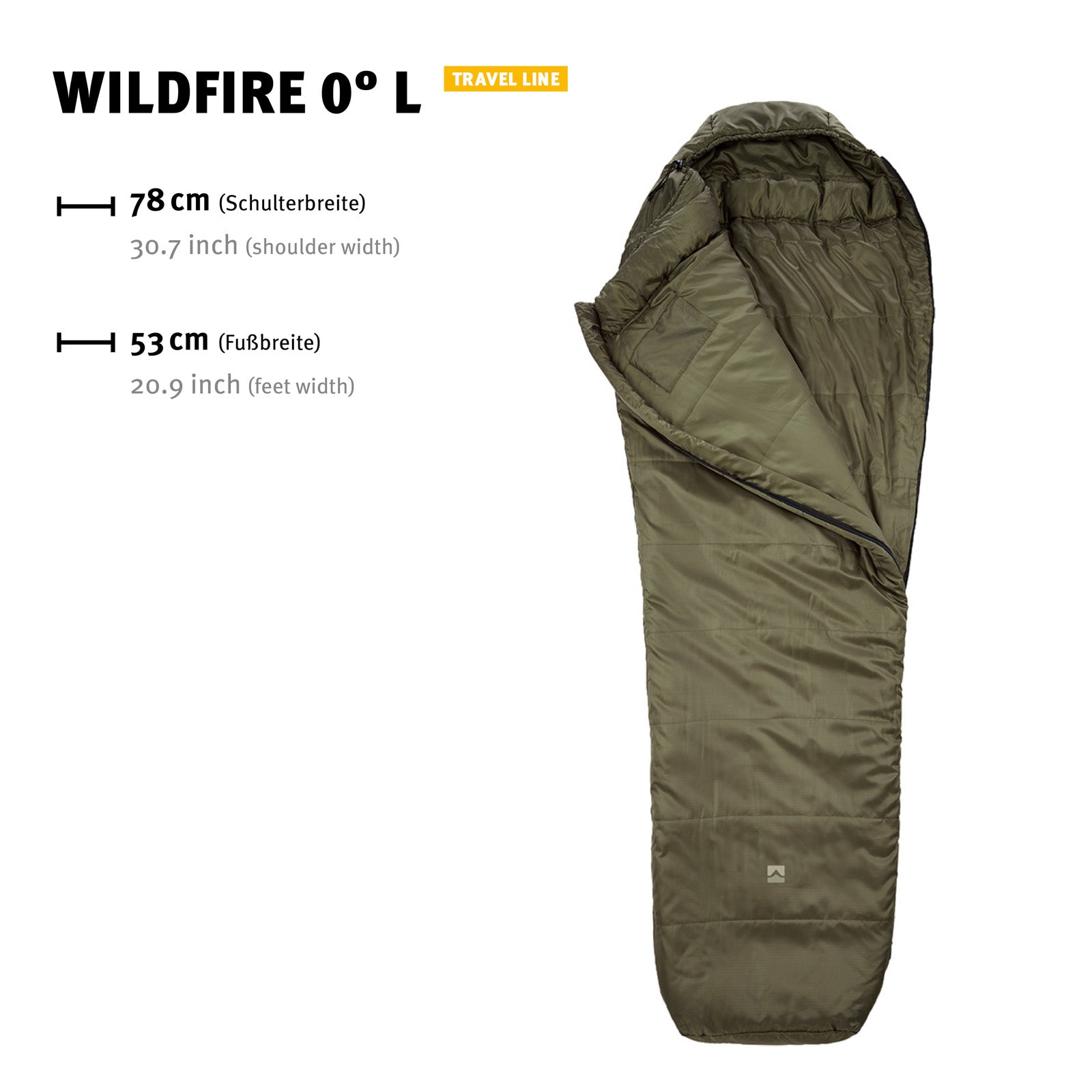 WECHSEL Mumienschlafsack Wildfire 0°C Outdoor 4 Jahreszeiten Winter Schlafsack