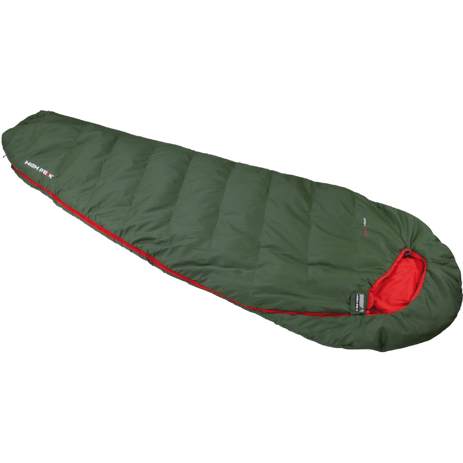 HIGH PEAK Mumienschlafsack Pak 600 ECO Sommer Trekking Schlafsack Ultr