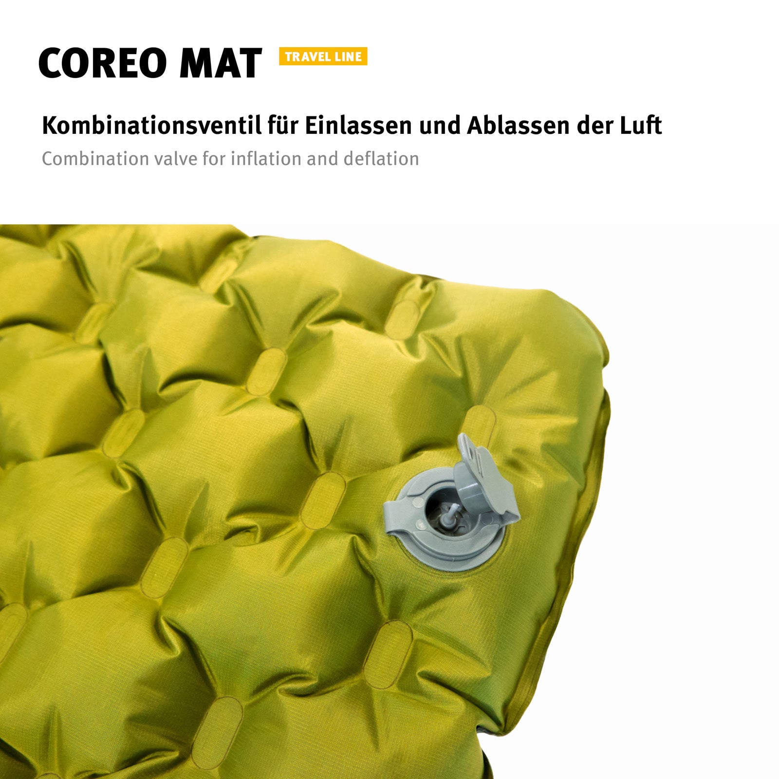 WECHSEL Trekking Isomatte Coreo Luftbett Thermomatte Ultra Leicht Pumpe 0,9 kg
