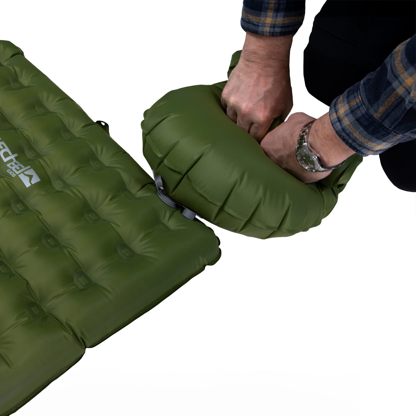 WECHSEL Trekking Isomatte Glacio Luftbett Thermomatte Ultra Leicht Pumpe 0,95 kg