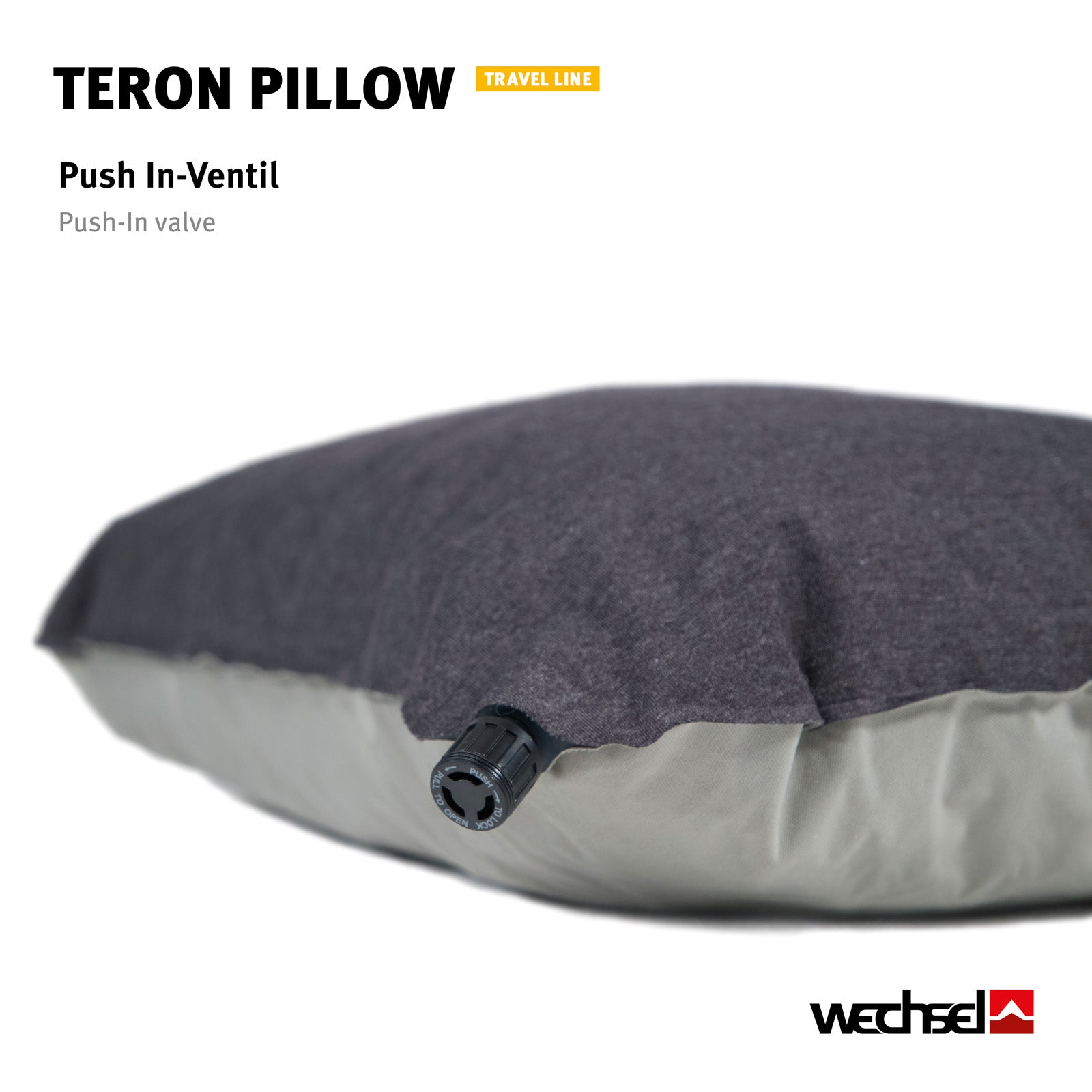 WECHSEL Campingkissen Teron Pillow Reise Kissen Klein Baumwolle Selbstaufblasend