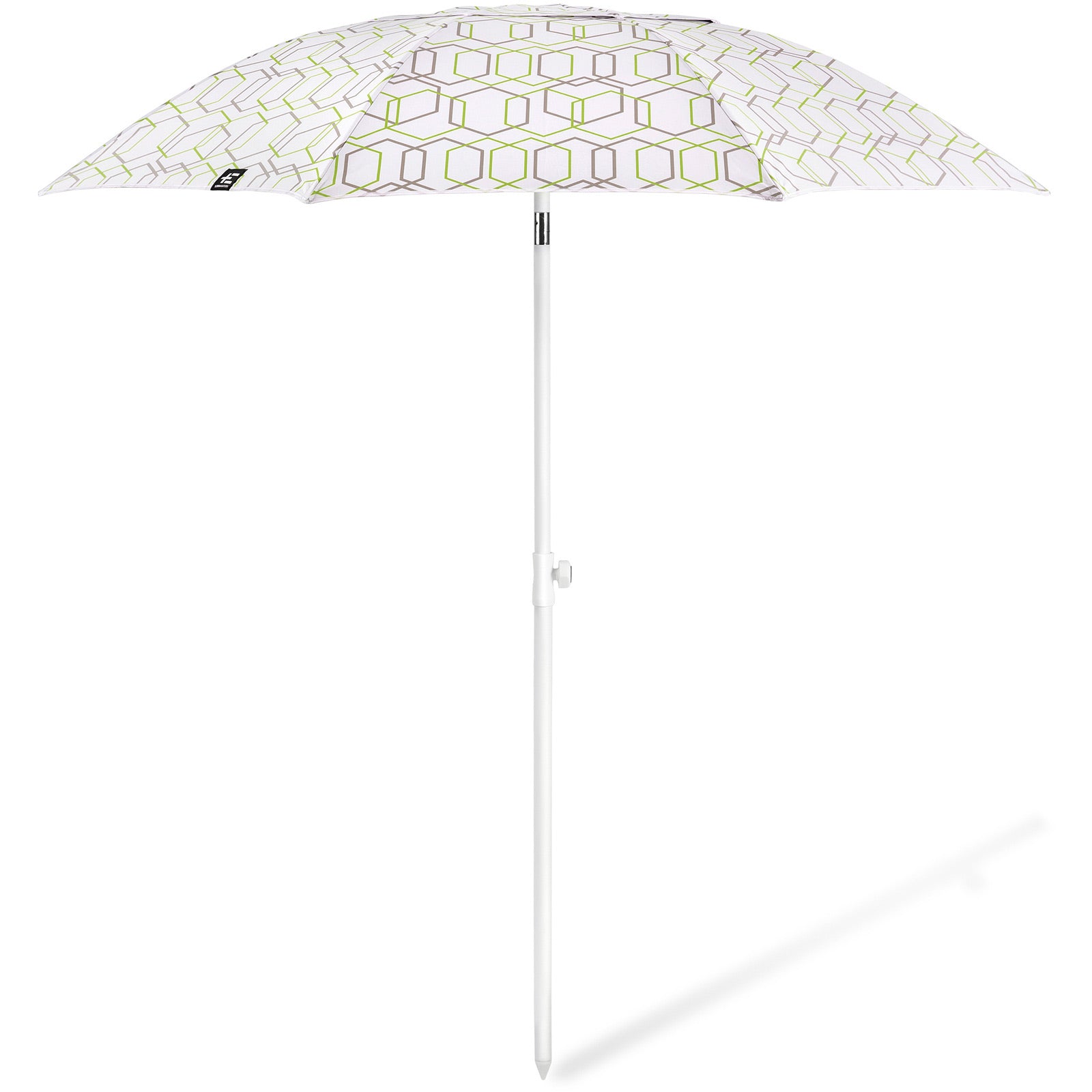 TERRA NATION Strandschirm Au Kiri rPET Sonnenschirm Rund UPF 50+ Recycelt Ø1,8m