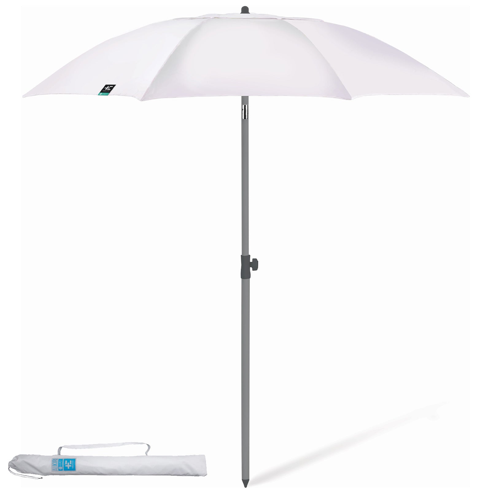 Parasol de plage TERRA NATION Au Kiri rPET rond UPF 50+ recyclé Ø1,8 m