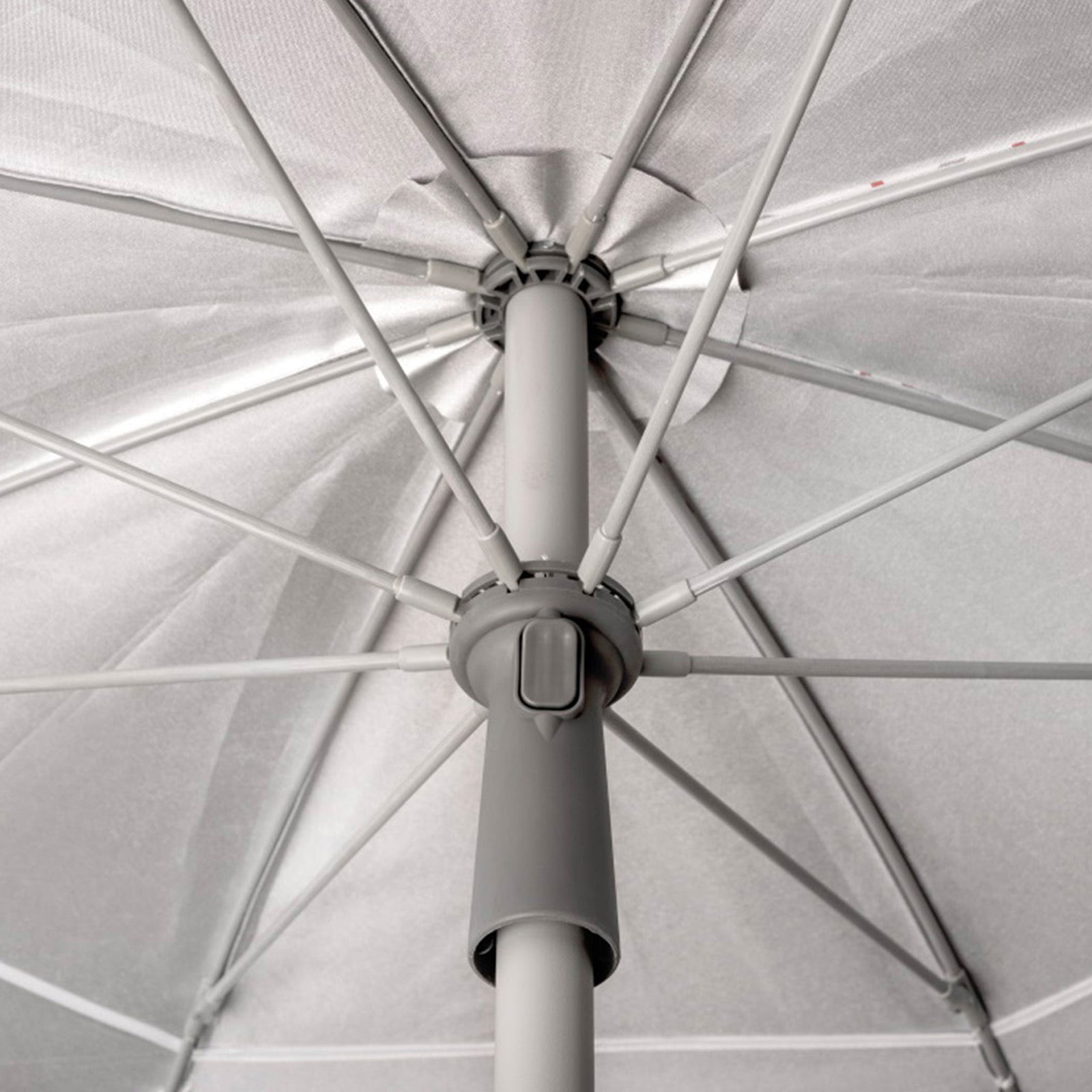 TERRA NATION Strandschirm Au Kiri rPET Sonnenschirm Rund UPF 50+ Recycelt Ø1,8m