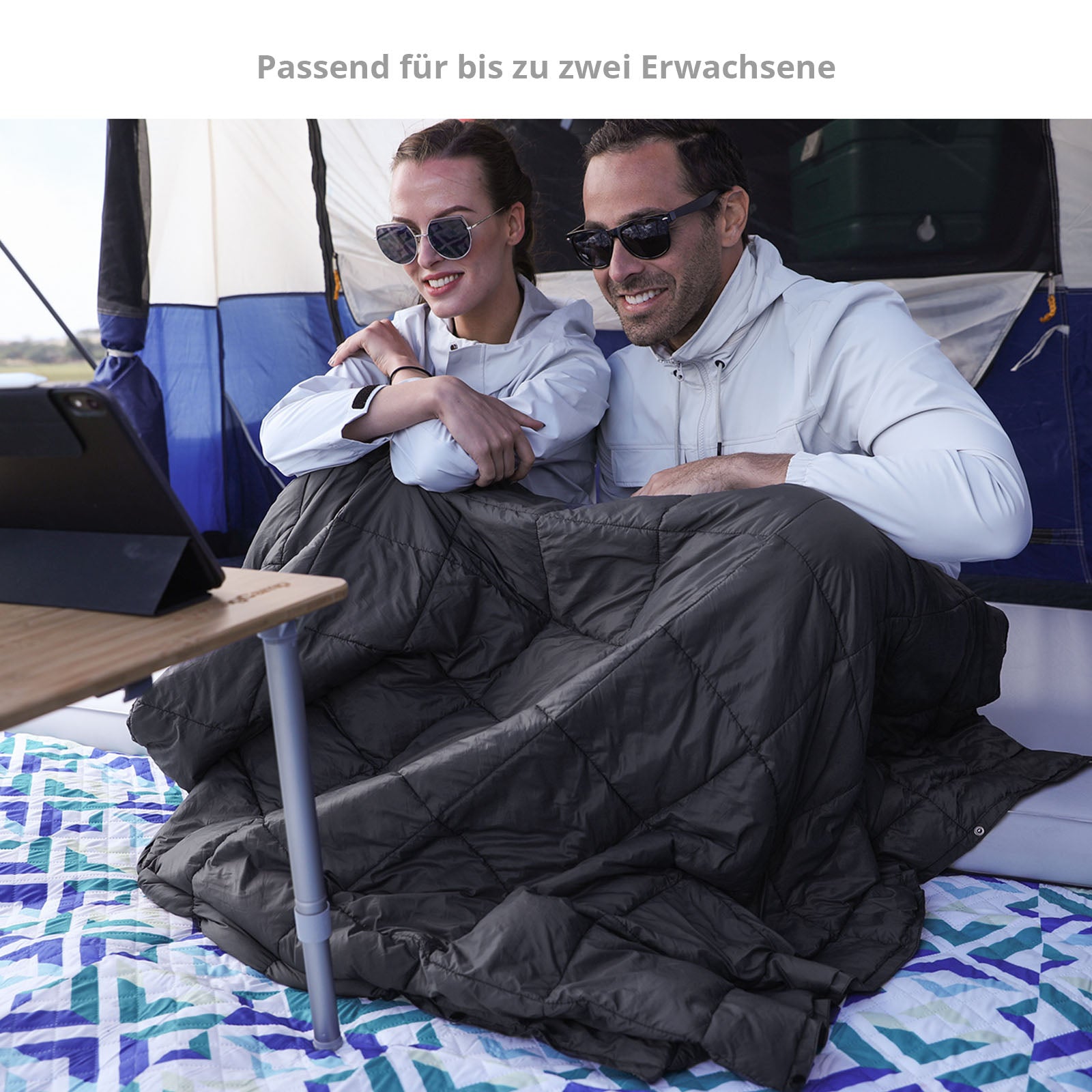 Couverture de camping KINGCAMP Smart 540, tapis de pique-nique, de plage, de parc, légère, 540 g