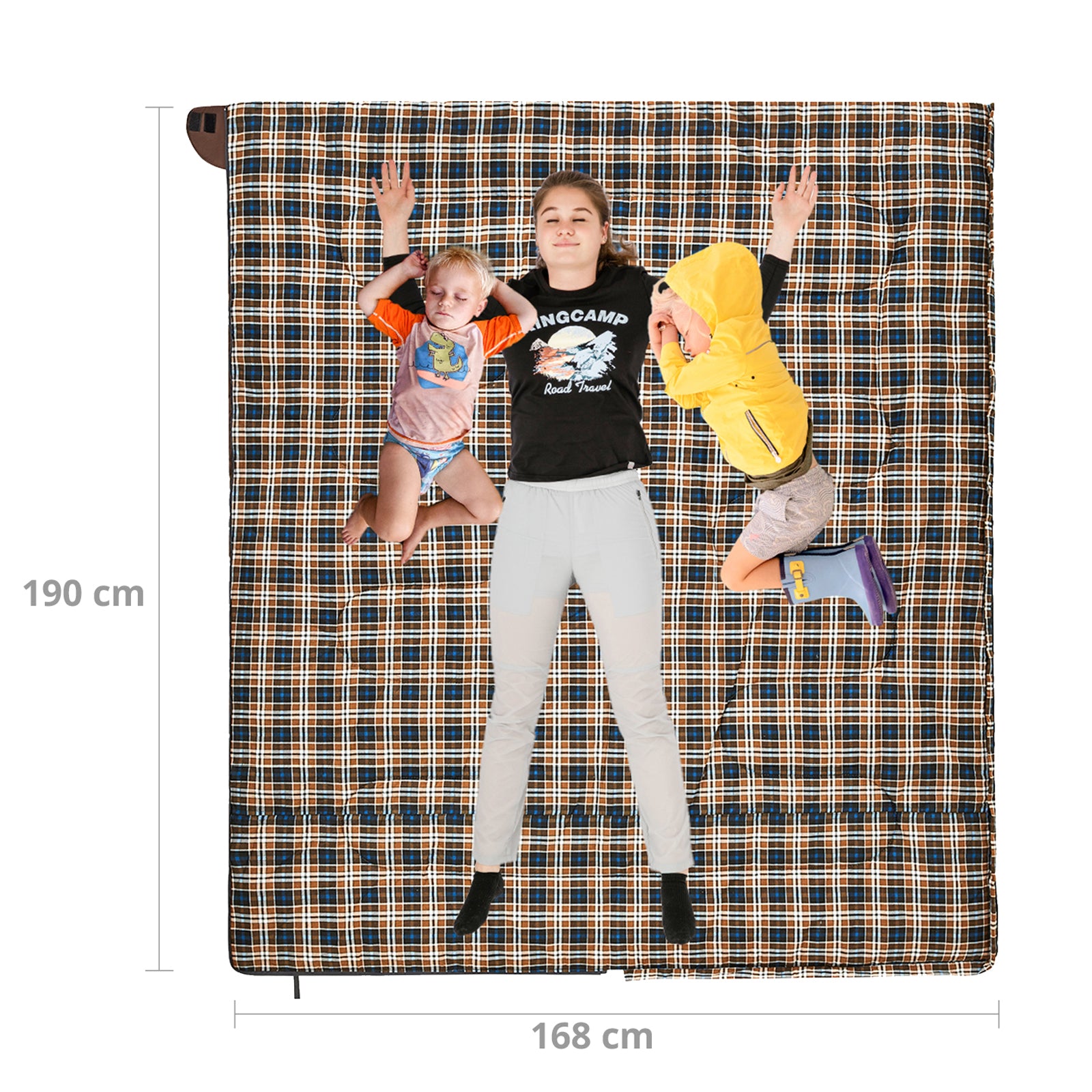 Sac de couchage couverture KINGCAMP Snowflake 400 Sac de couchage d'hiver XL Large Coton -15