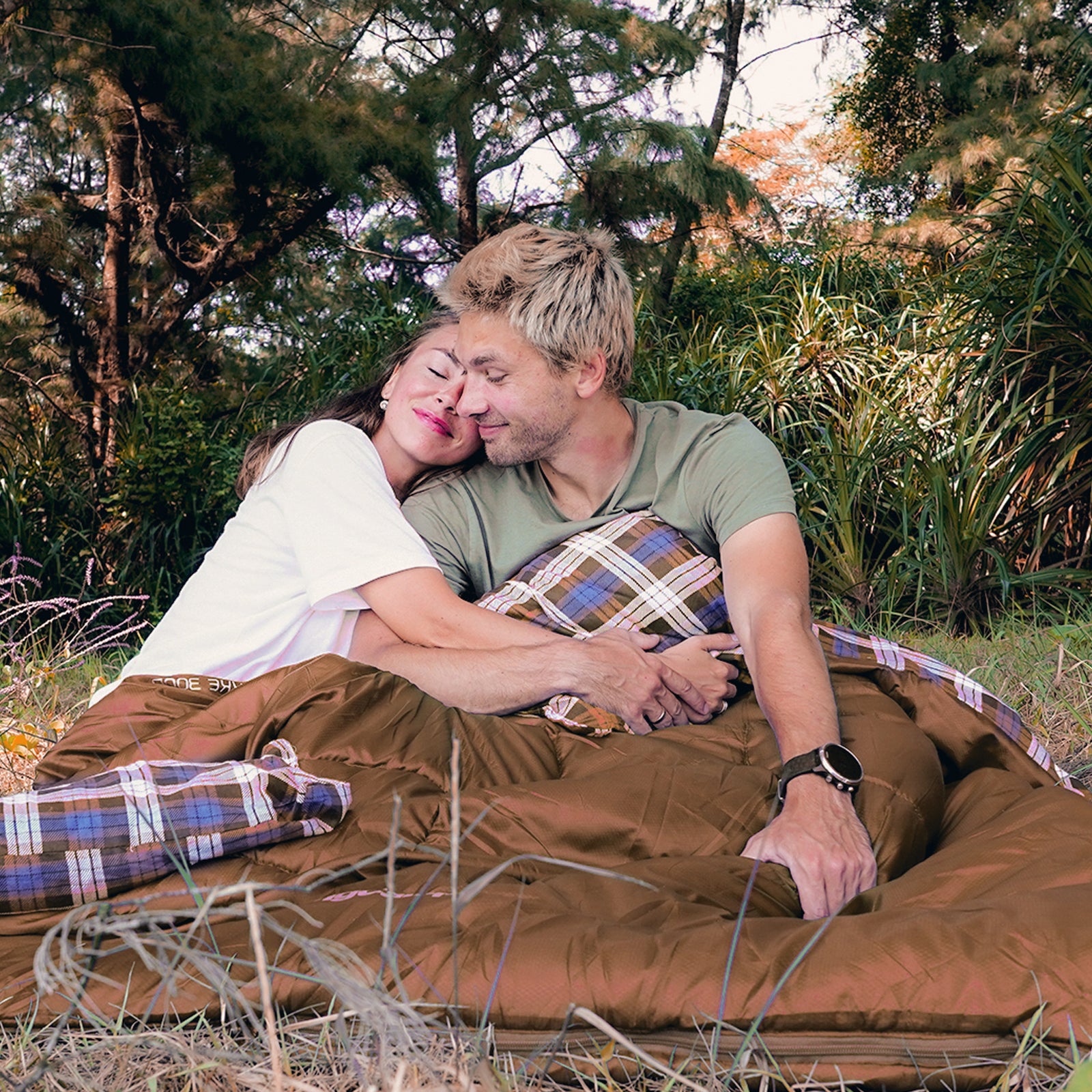 KINGCAMP Deckenschlafsack Snowflake 300D 2 Personen Doppel Schlafsack Lang -13°C