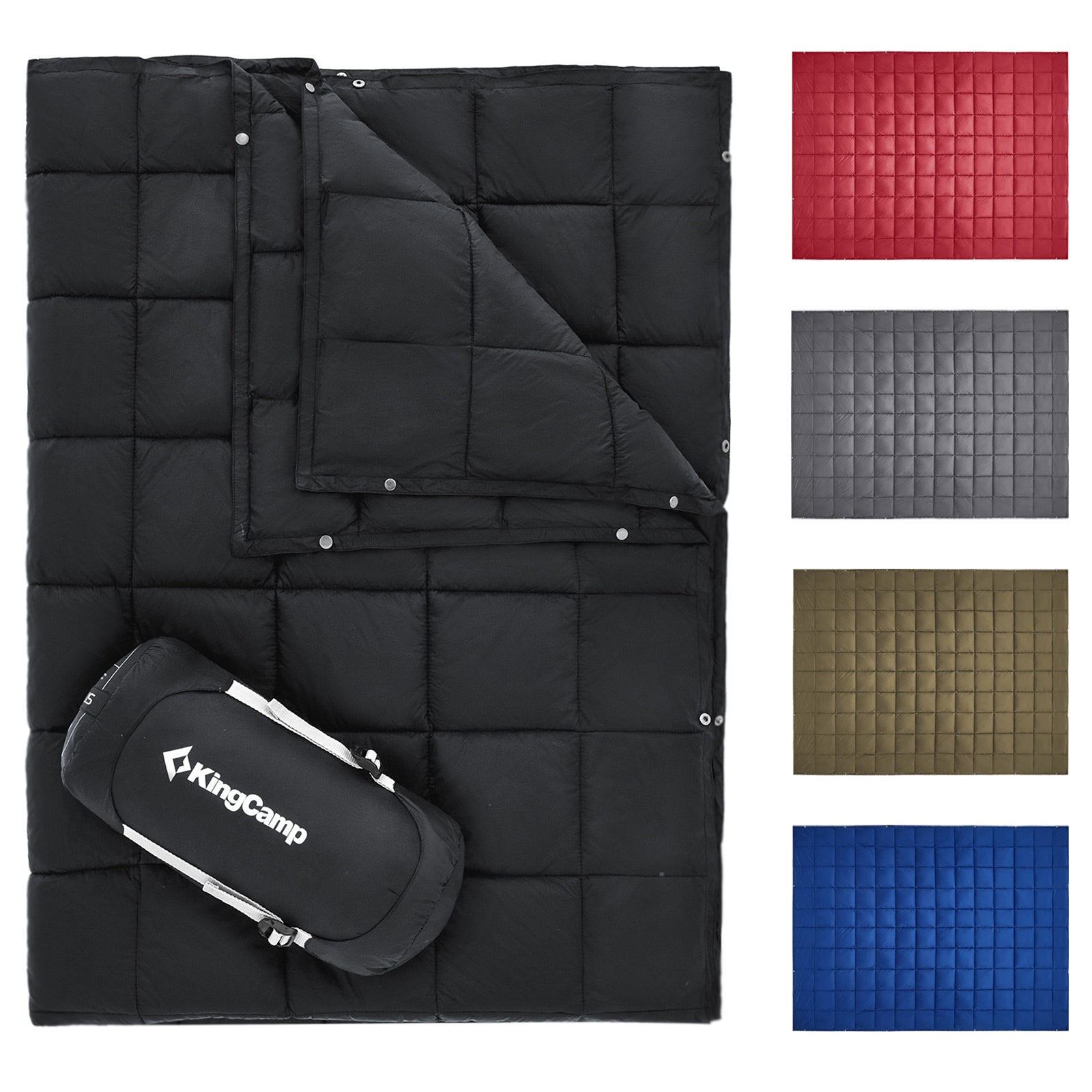 Couverture de camping KINGCAMP Smart 800, tapis de pique-nique, de plage, de parc, légère, 810 g