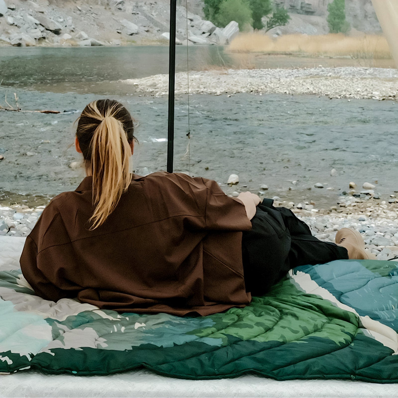 KINGCAMP Camping Decke Woodville Picknick Strand Matte Park Decke Leicht Reise