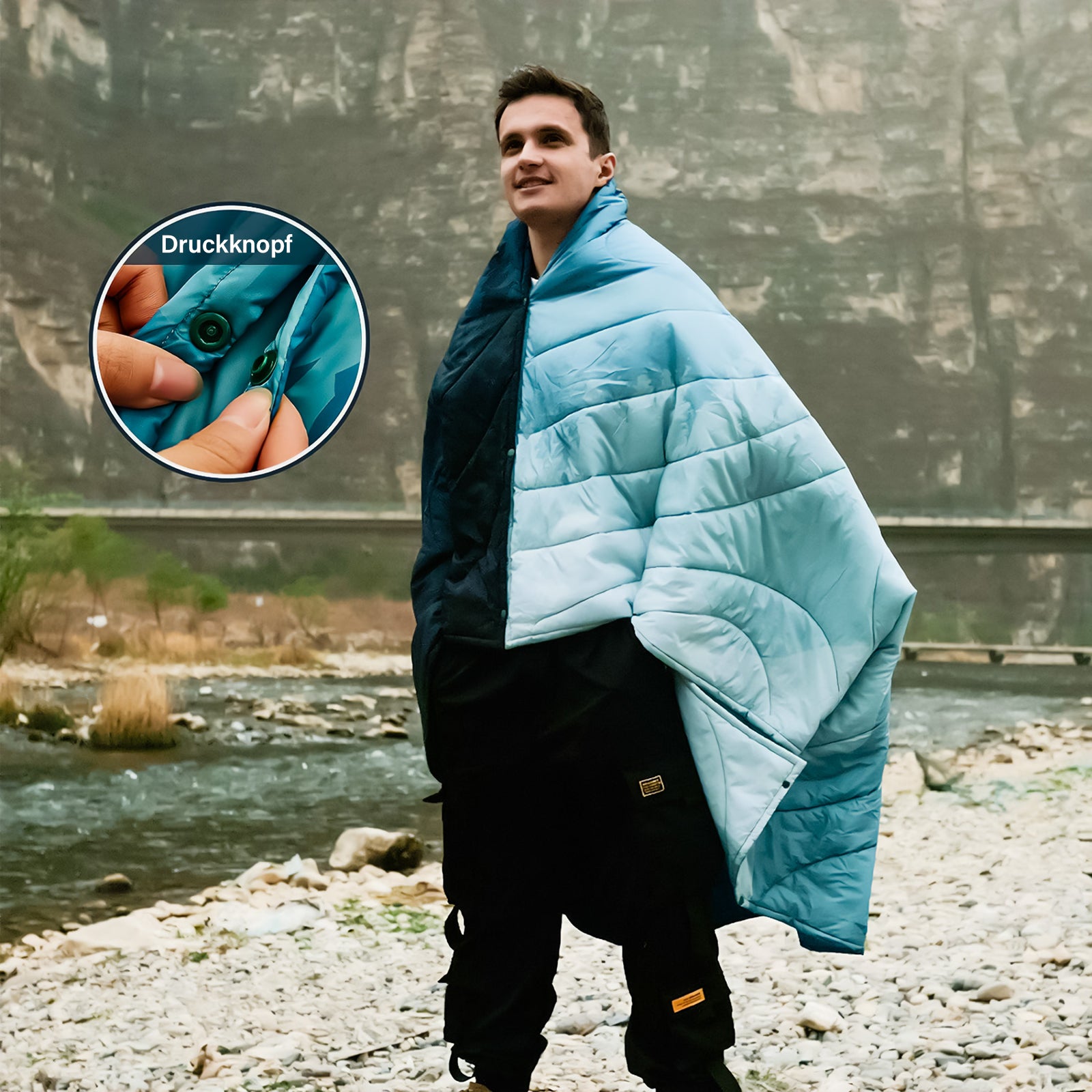 KINGCAMP Camping Decke Woodville Picknick Strand Matte Park Decke Leicht Reise