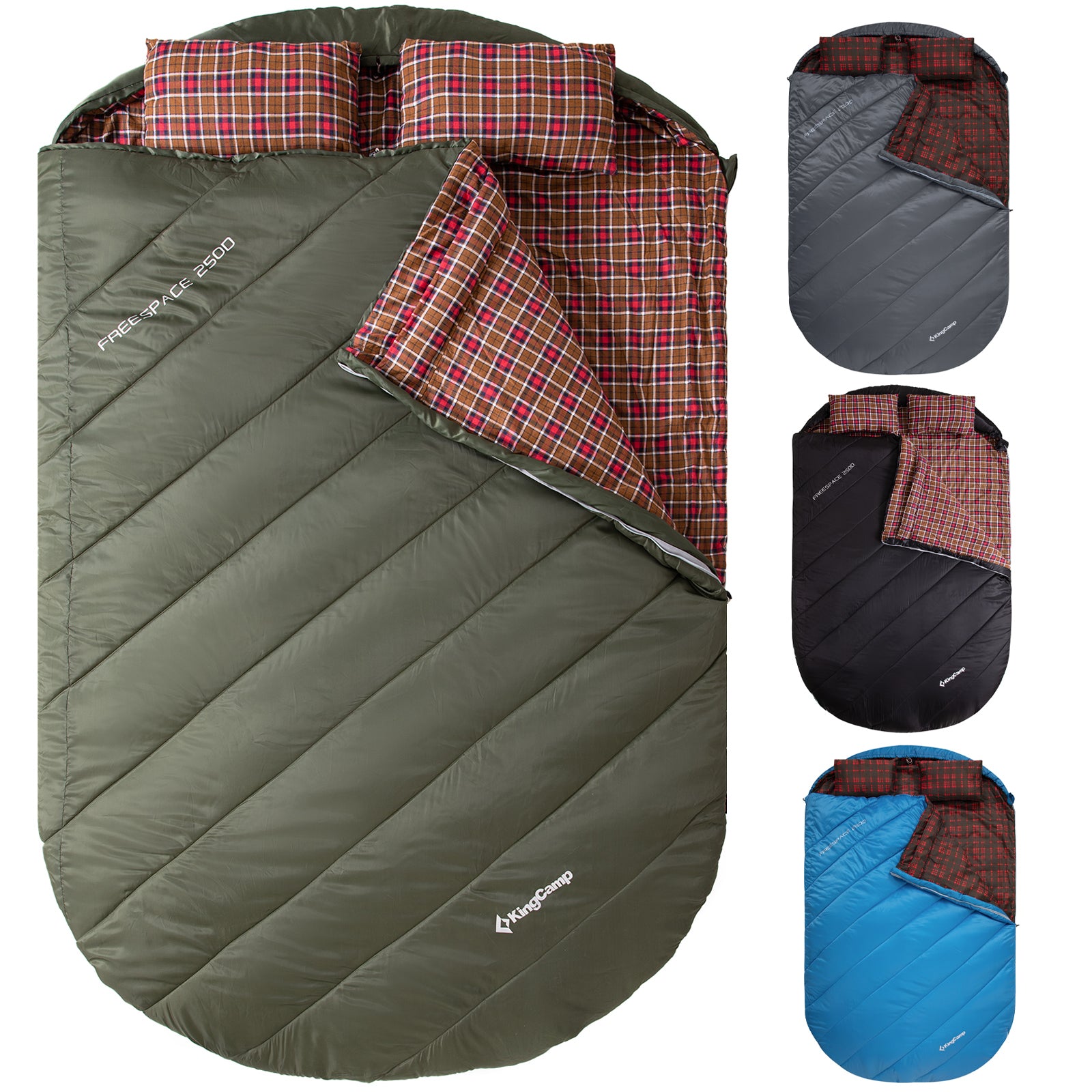 KINGCAMP Deckenschlafsack Freespace Double 2 Personen Doppel Schlafsac