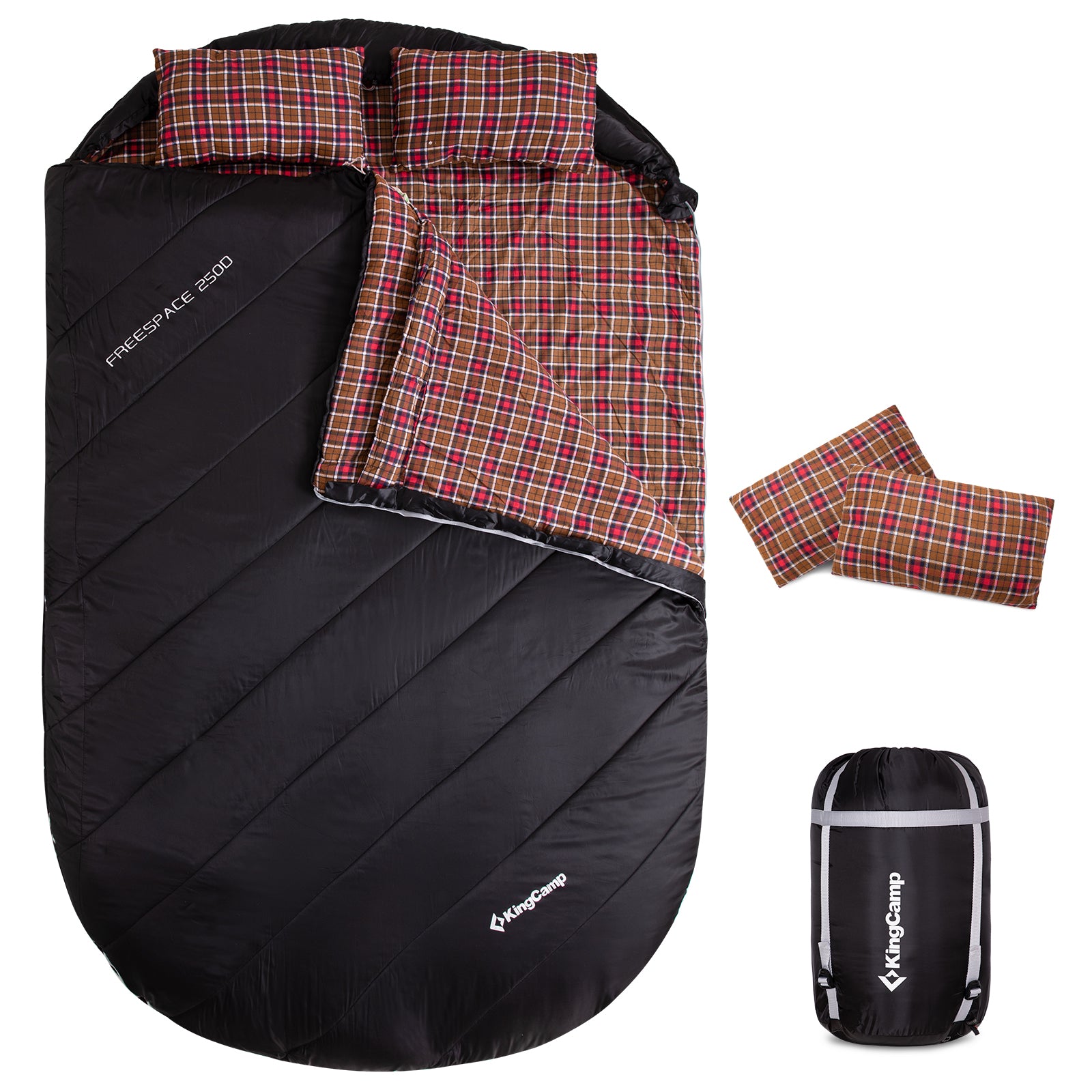 KINGCAMP Deckenschlafsack Freespace Double 2 Personen Doppel Schlafsack -8°C