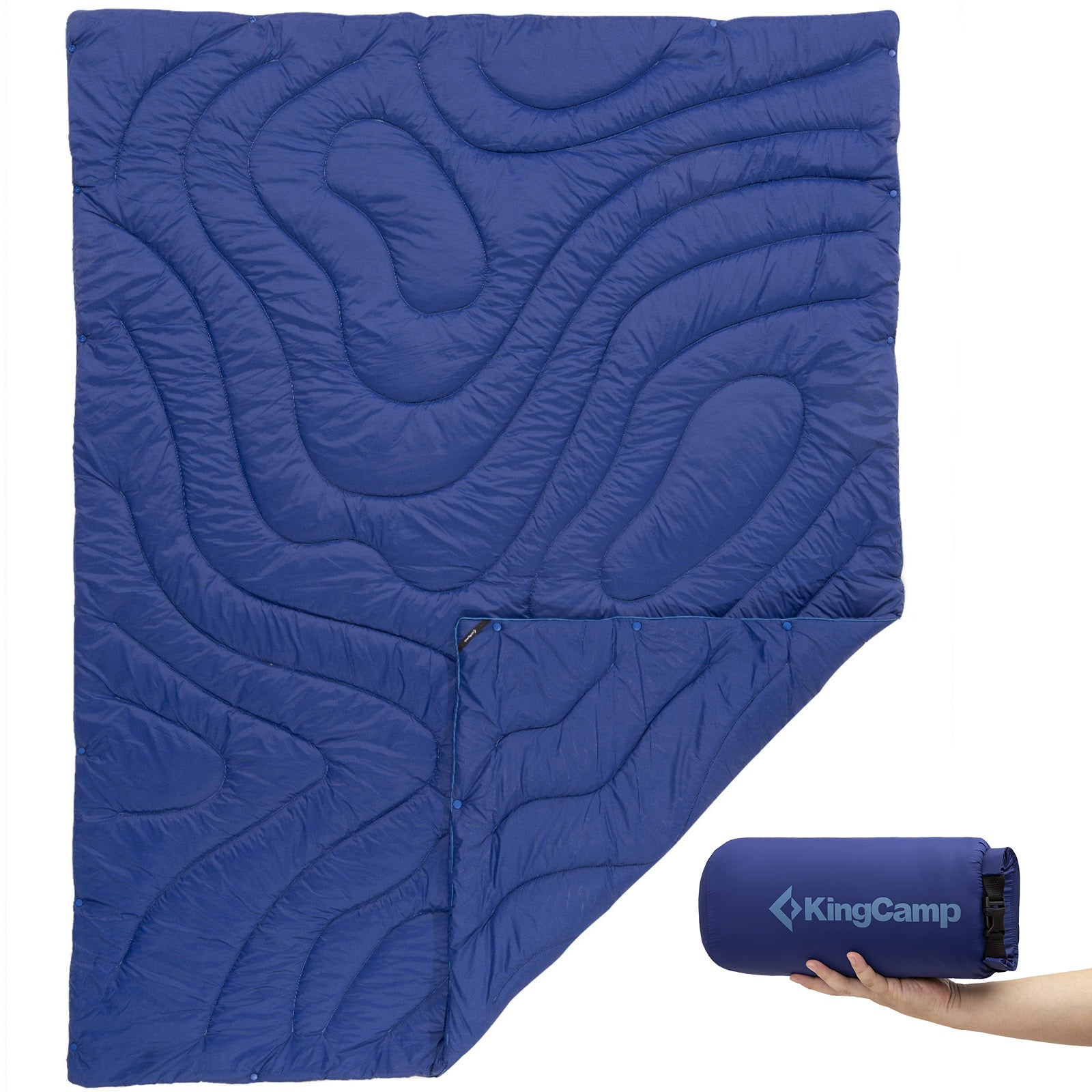 KINGCAMP Camping Blanket Contour Picnic Beach Mat Park Blanket Lightweight Travel