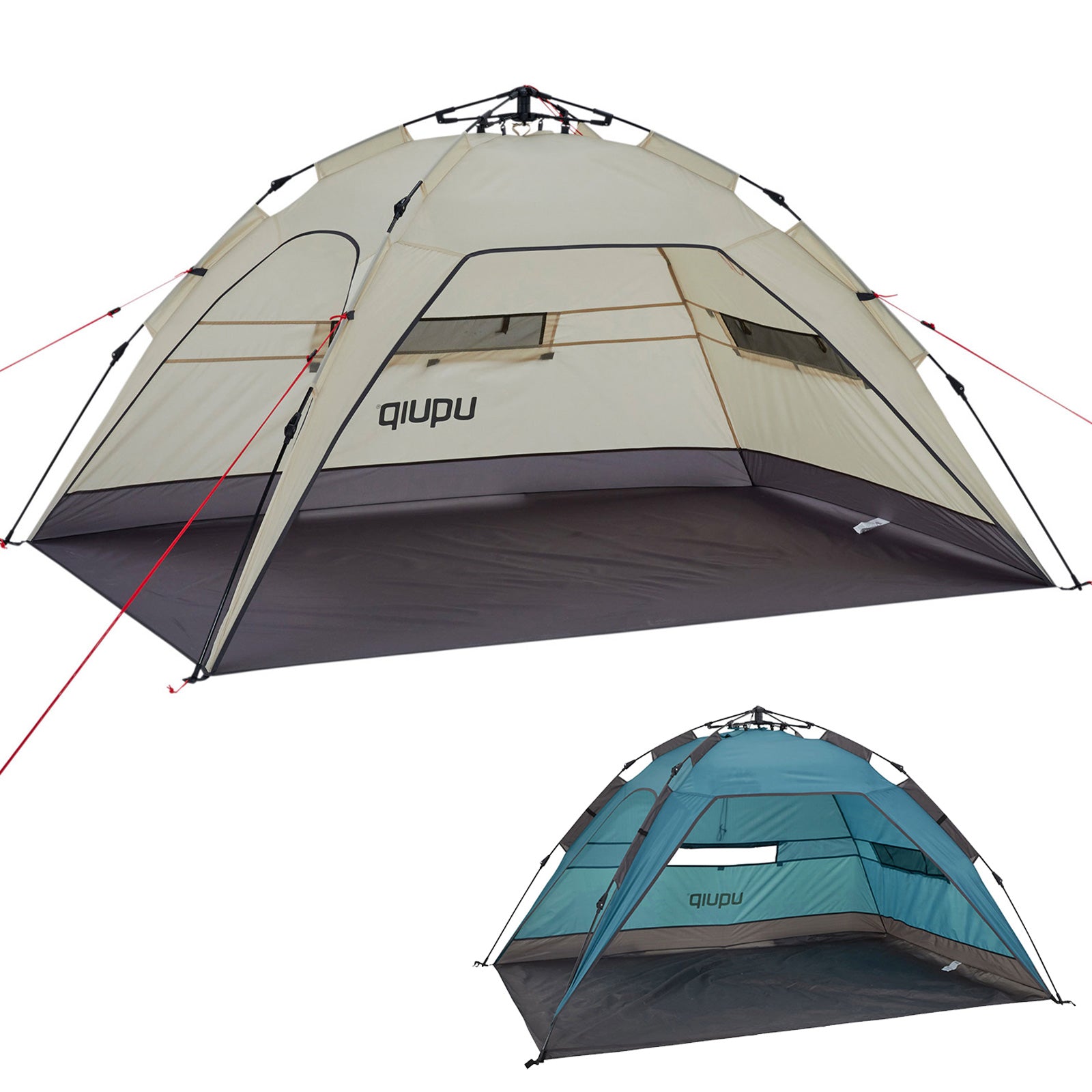 UQUIP Automatik Strandmuschel Buzzy Strandzelt Reise XL Wind Sonnen Schutz UV50+