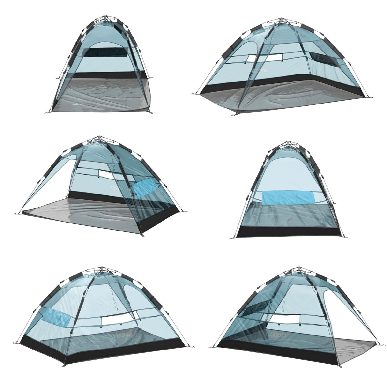 UQUIP Automatic Beach Shelter Buzzy Beach Tent Travel XL Wind Sun Protection UV50+
