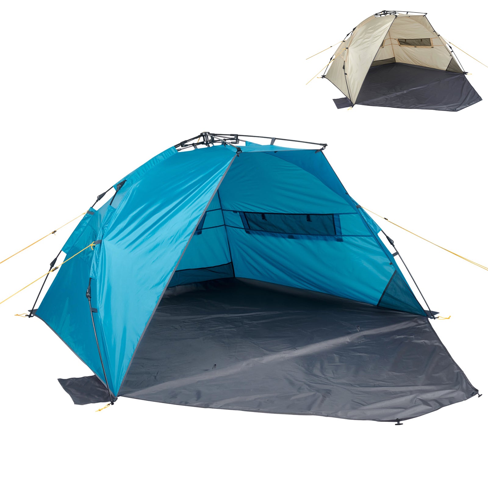 sonnen zelt UQUIP Automatik Strandmuschel Speedy XL Strandzelt Reise Wind Sonnen S