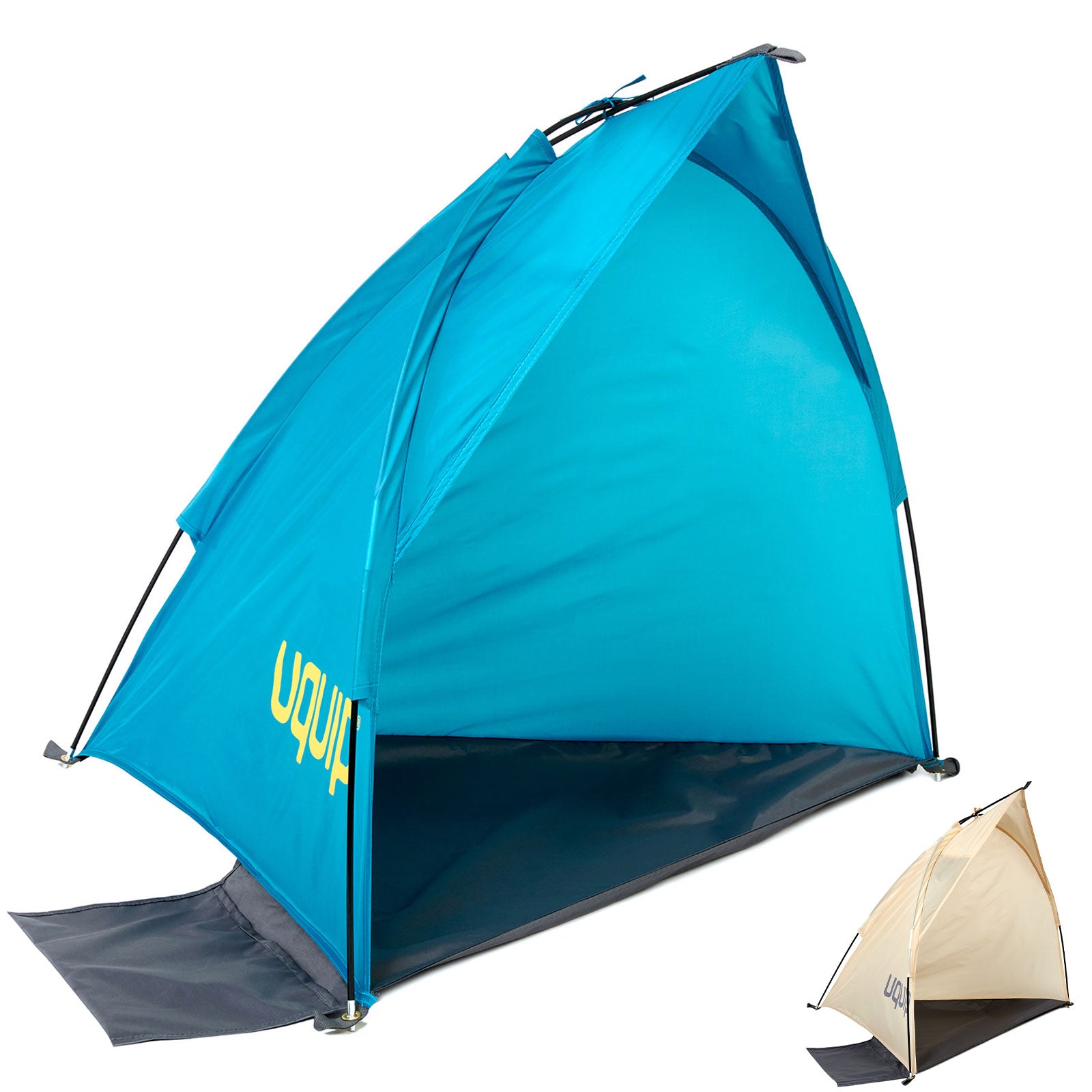 UQUIP Strandmuschel Shelly Mini Windschutz Reise Strandzelt 0,4kg Leicht UPF 50+
