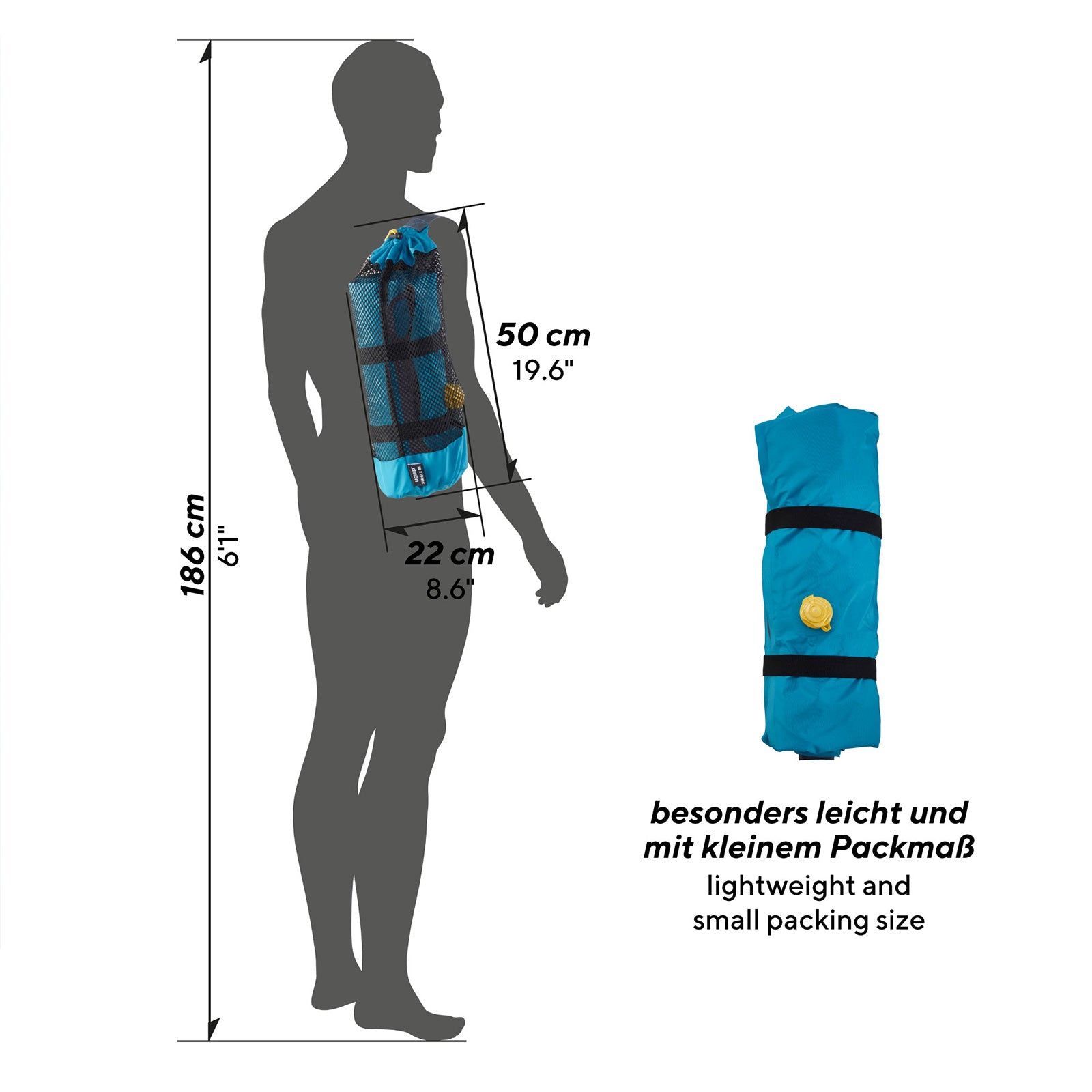 UQUIP Camping Luftbett Betty Double XL Komfort 2 Personen Doppel Matratze 15 cm