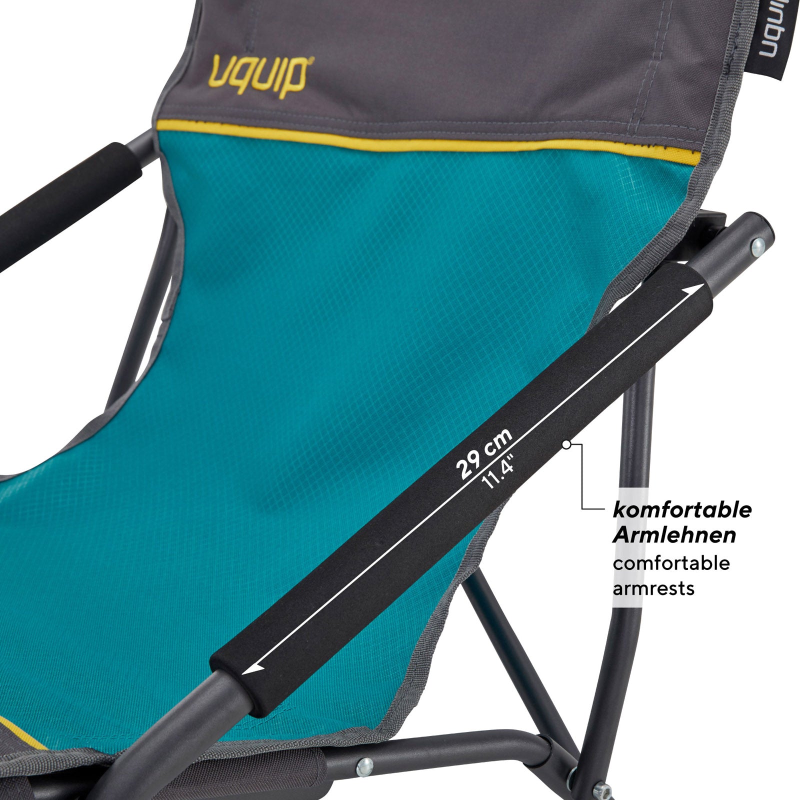 UQUIP strandstoel Sandy campingstoel klapstoel opvouwbare stoel laag 120 kg
