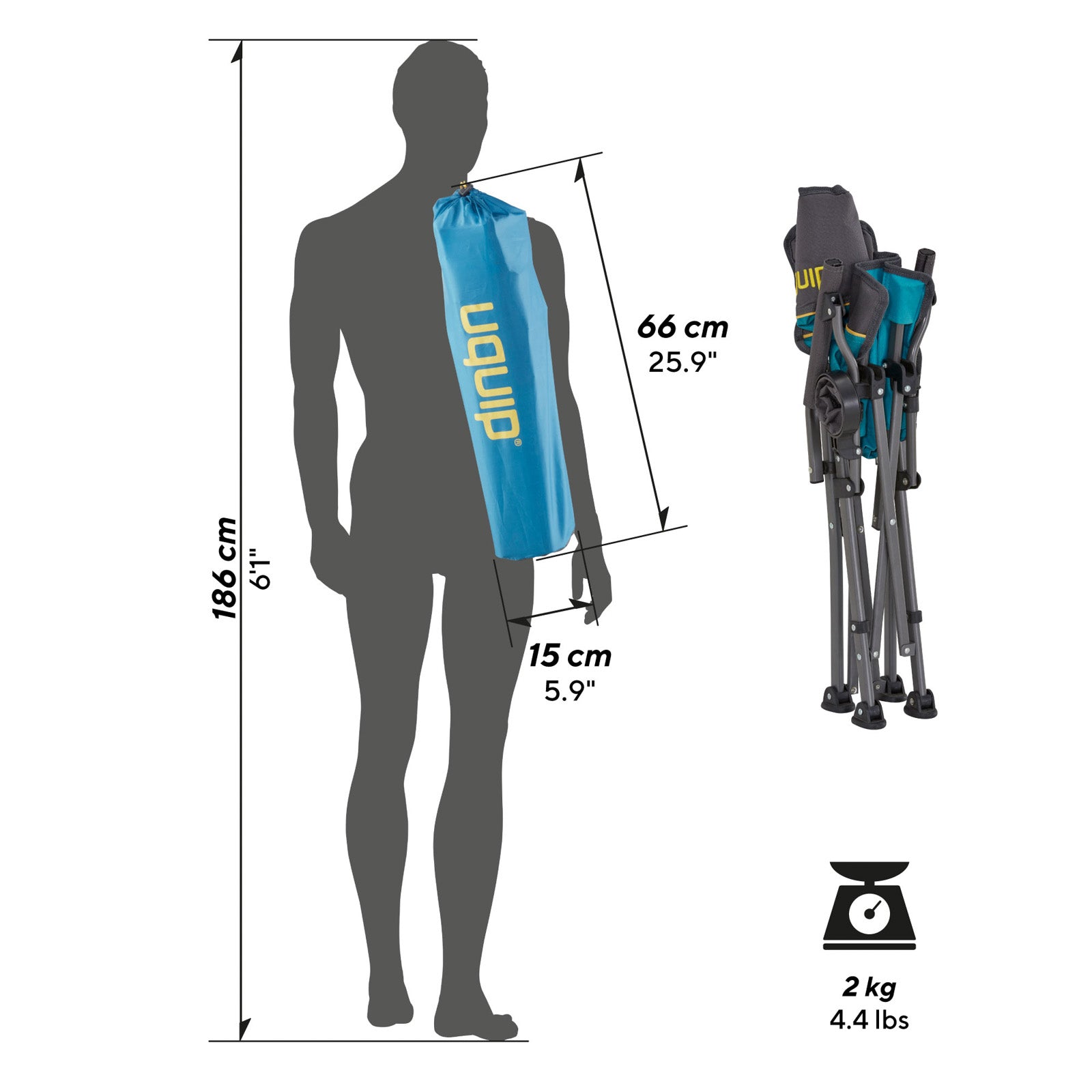 UQUIP Kinderstuhl Kirby Kinder Campingstuhl Strandstuhl Klappstuhl Stahl Faltbar