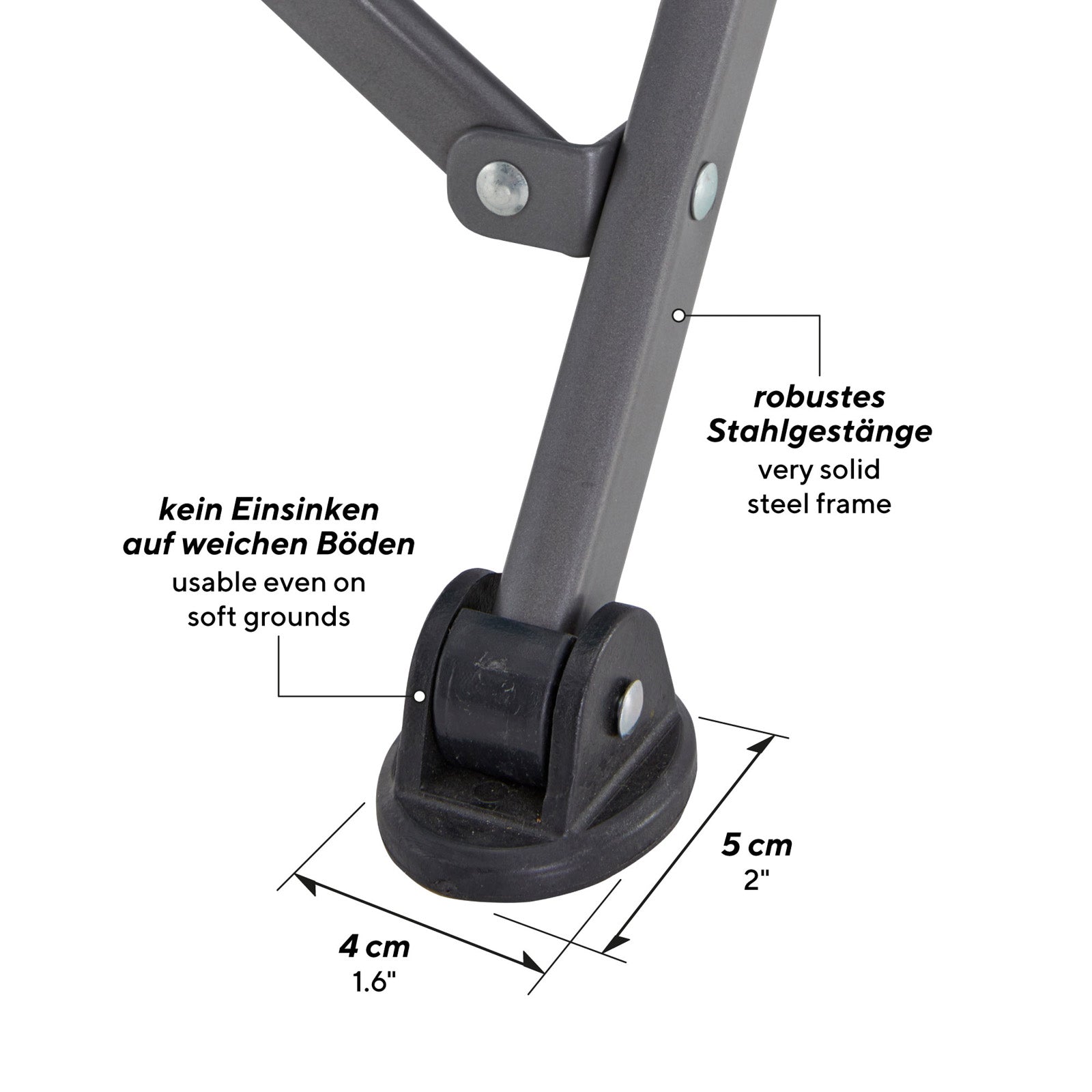 UQUIP Kinderstuhl Kirby Kinder Campingstuhl Strandstuhl Klappstuhl Stahl Faltbar