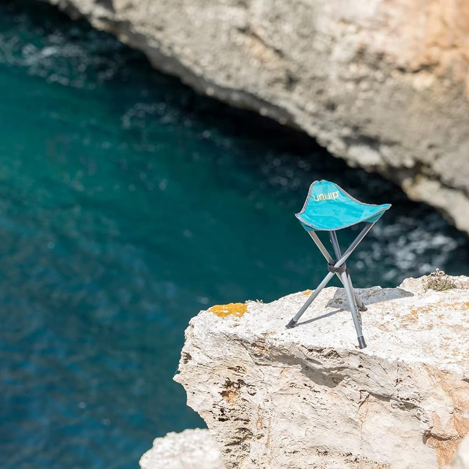 Tabouret trépied pliable UQUIP Darcy XL, tabouret de camping pliable et léger, capacité de charge : 100 kg