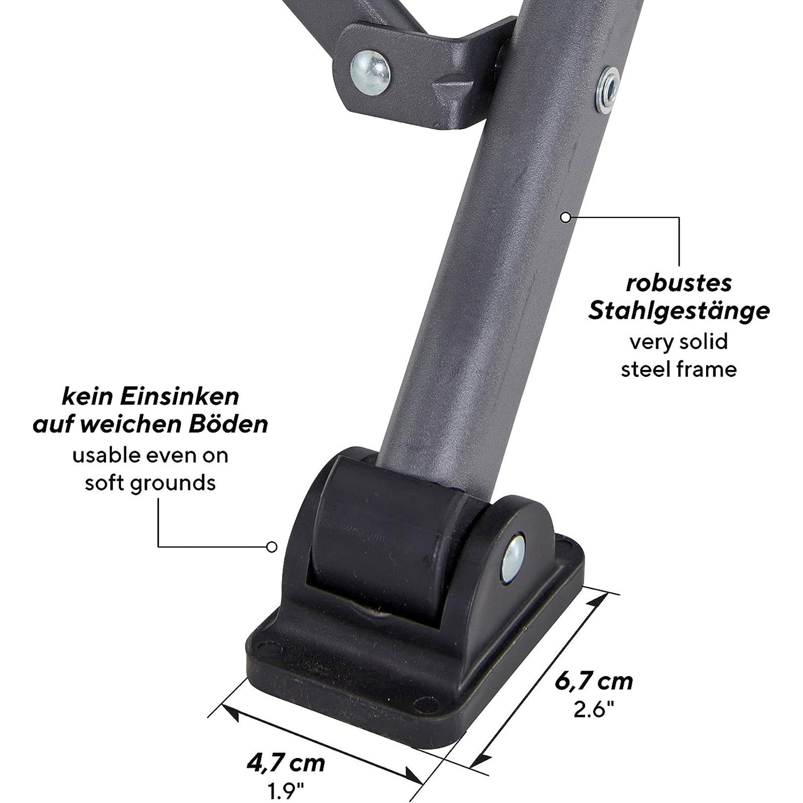 UQUIP Campingstuhl Roxy Strandstuhl Faltstuhl Klappstuhl Faltbar Stahl 120 kg