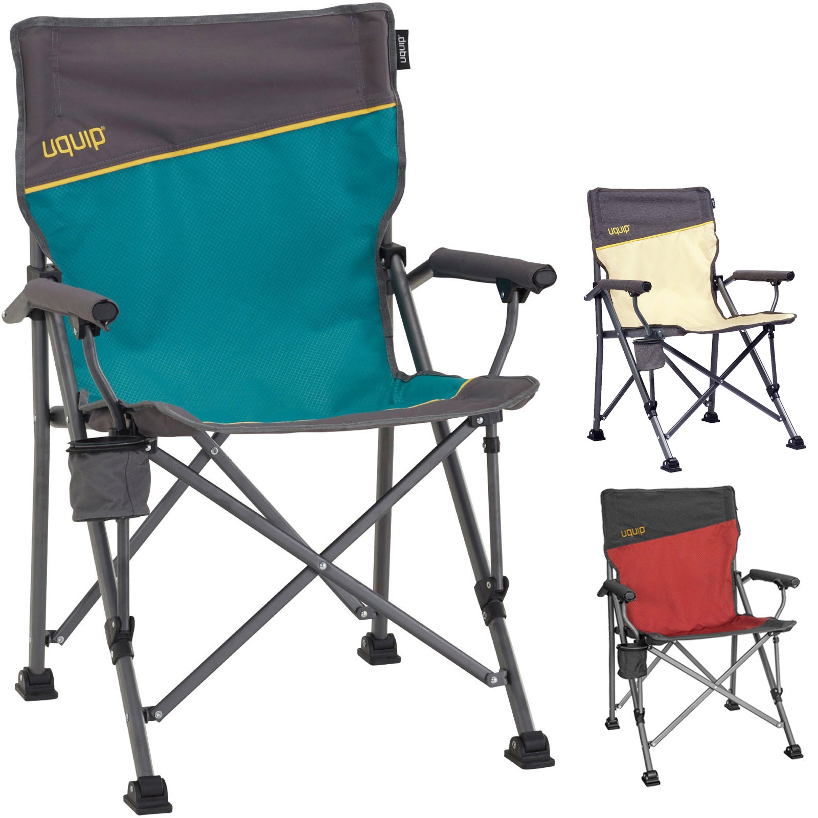 UQUIP Campingstuhl Roxy Strandstuhl Faltstuhl Klappstuhl Faltbar Stahl 120 kg