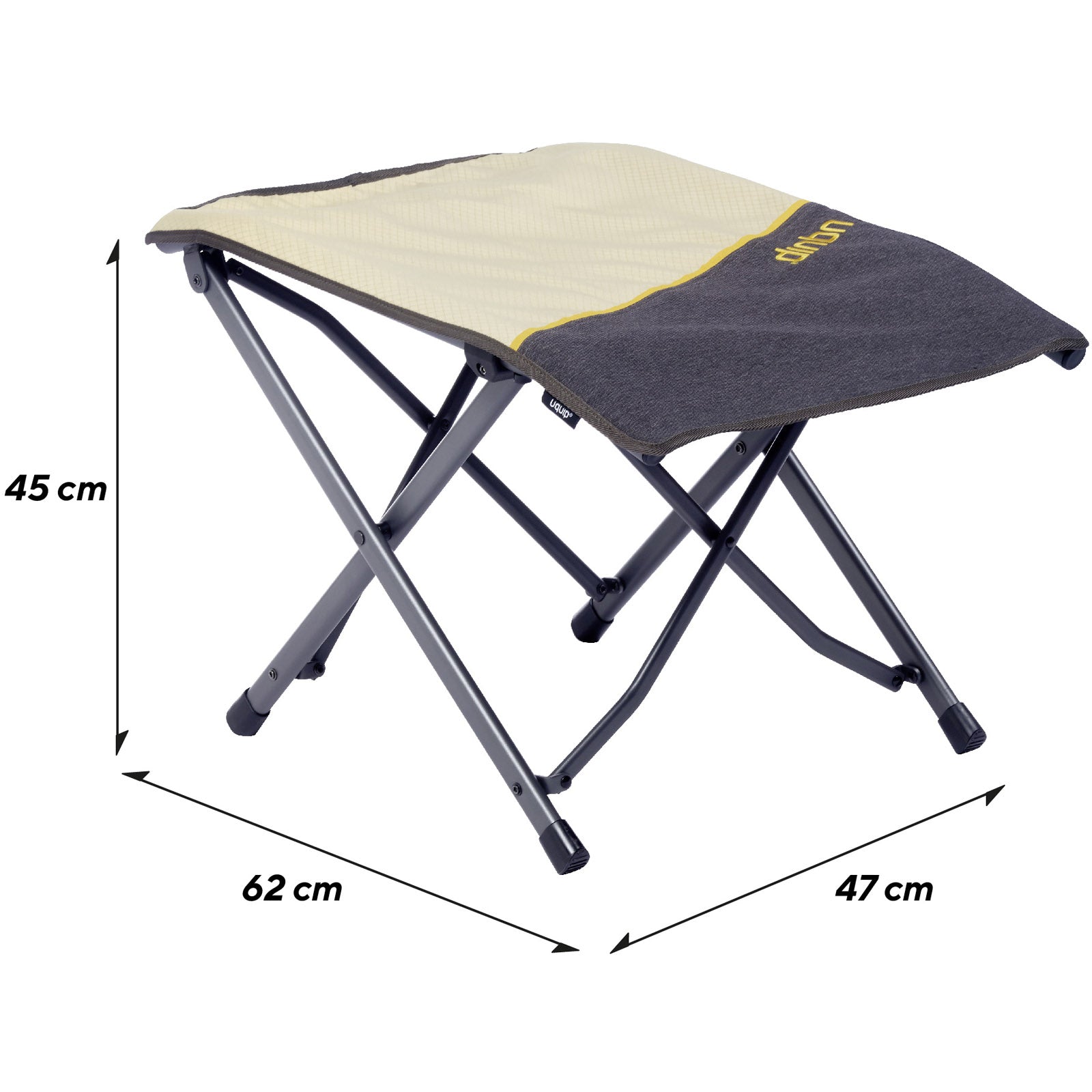 UQUIP Fußablage Finley Fußbank Camping Stuhl Klappstuhl Fuß Stütze Hocker Stahl