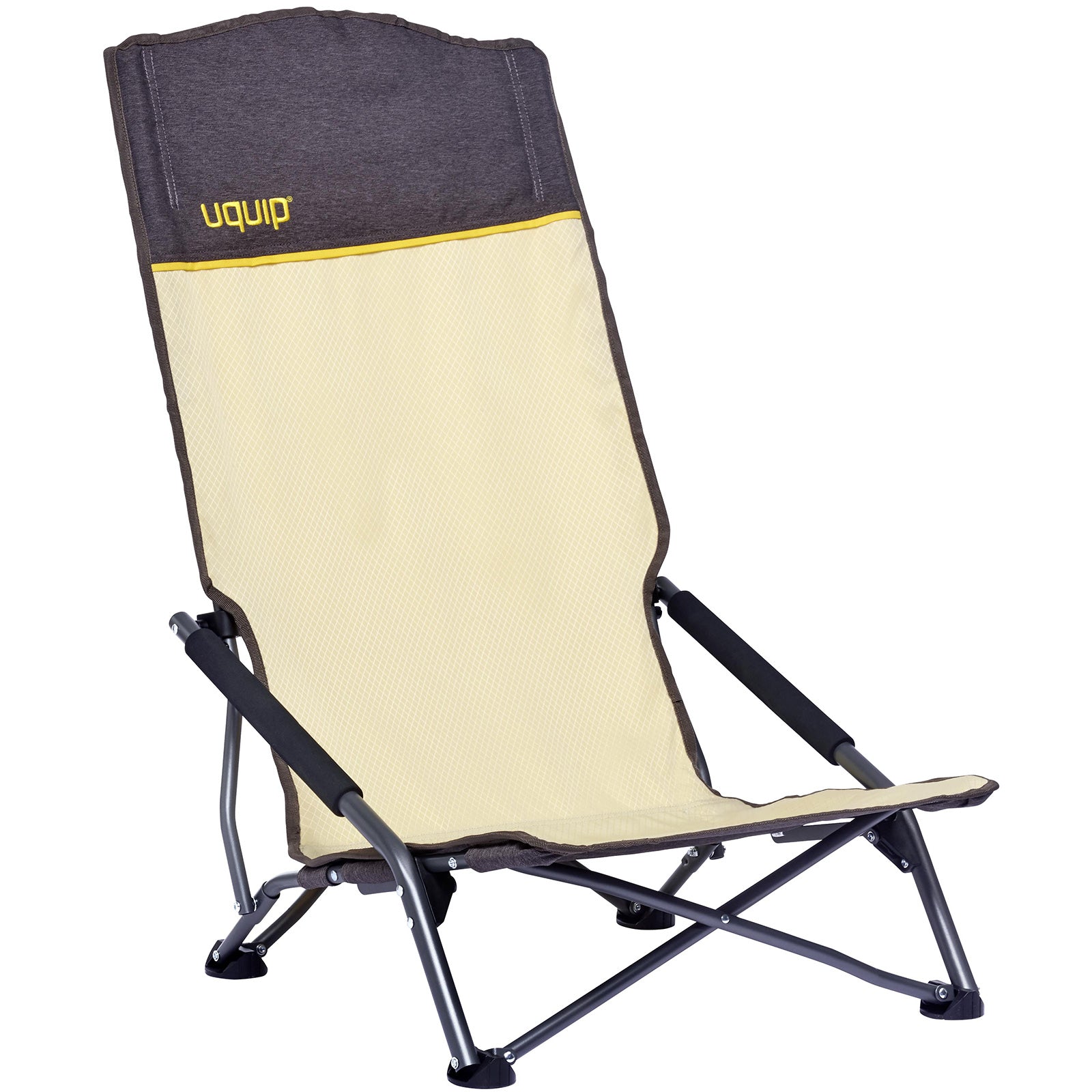 UQUIP Beach Chair Sandy XL Camping Chair Folding Chair Steel Foldable 120kg