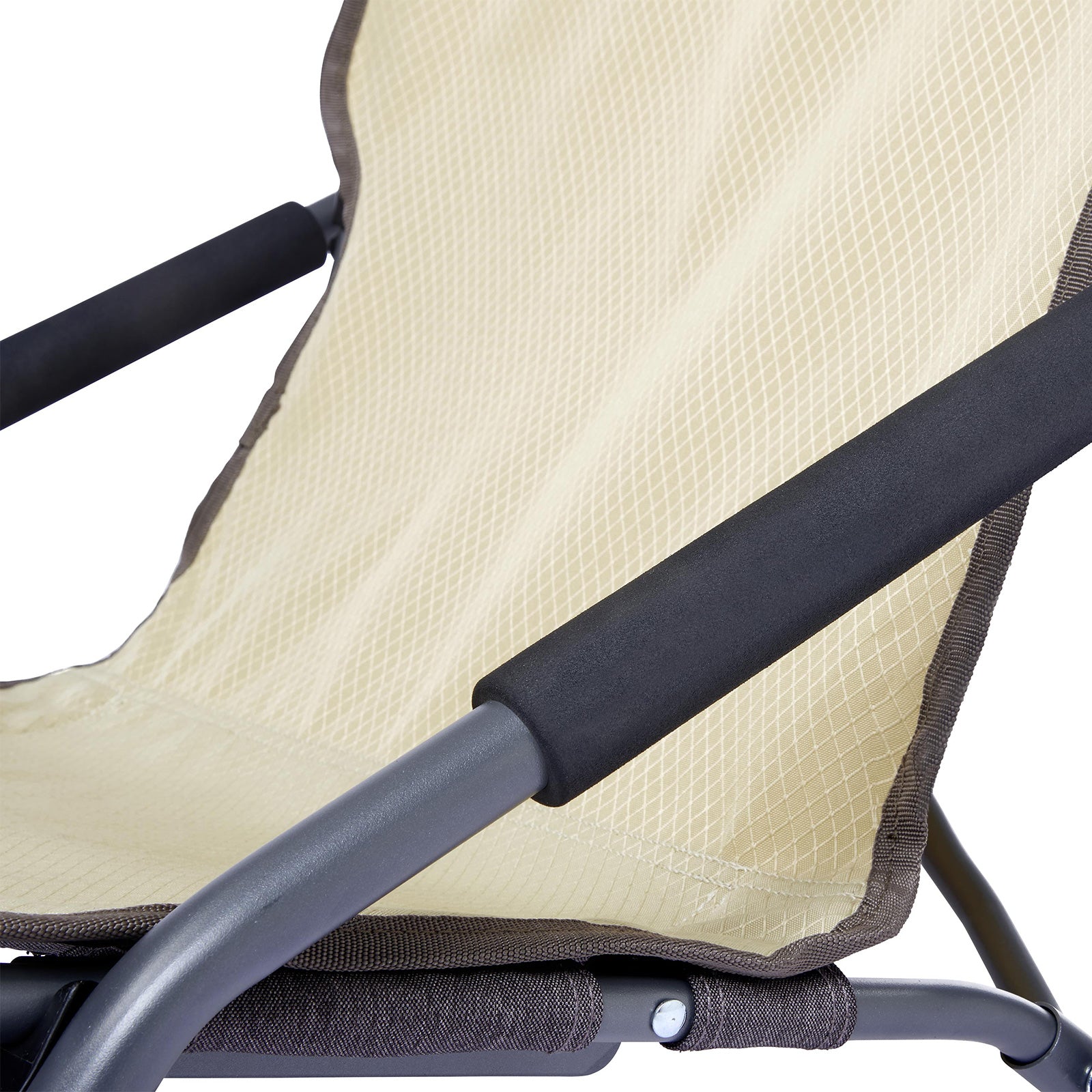 UQUIP Strandstuhl Sandy XL Campingstuhl Faltstuhl Klappstuhl Stahl Faltbar 120kg