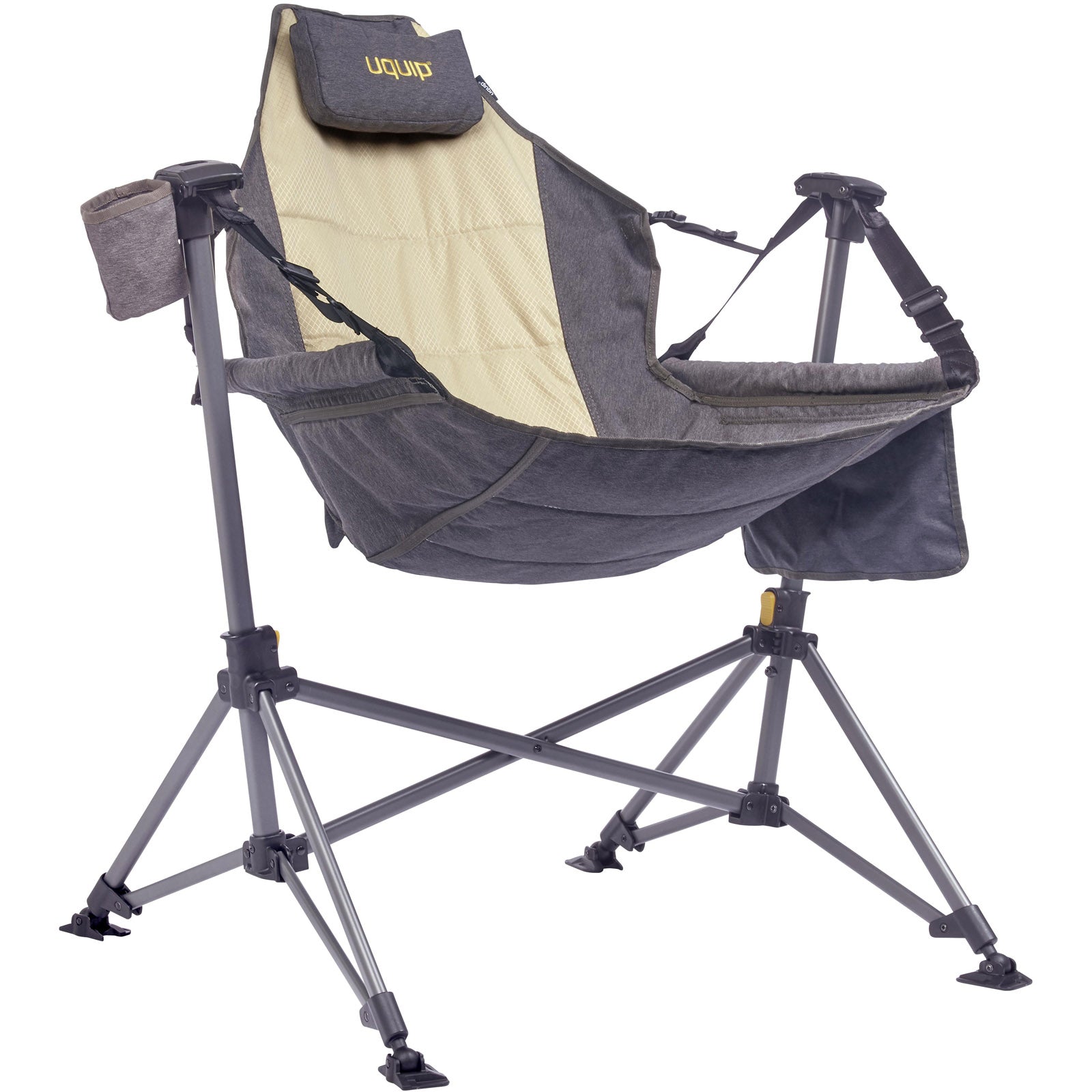 Chaise de camping UQUIP Rocky 2.0, chaise de plage, chaise berçante, fauteuil suspendu, chaise pliante