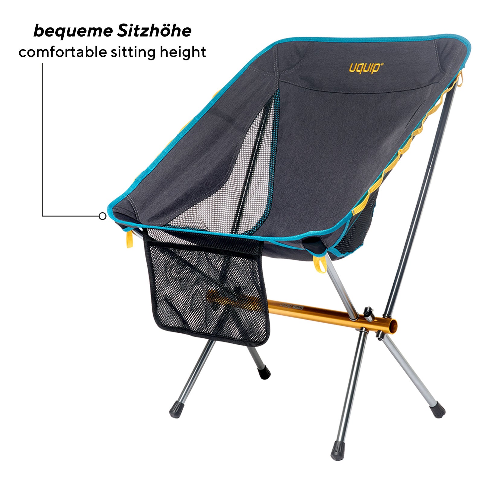 UQUIP Campingstuhl Infinity Leichtgewichtsstuhl Faltbar Ultraleicht Alu 120 kg