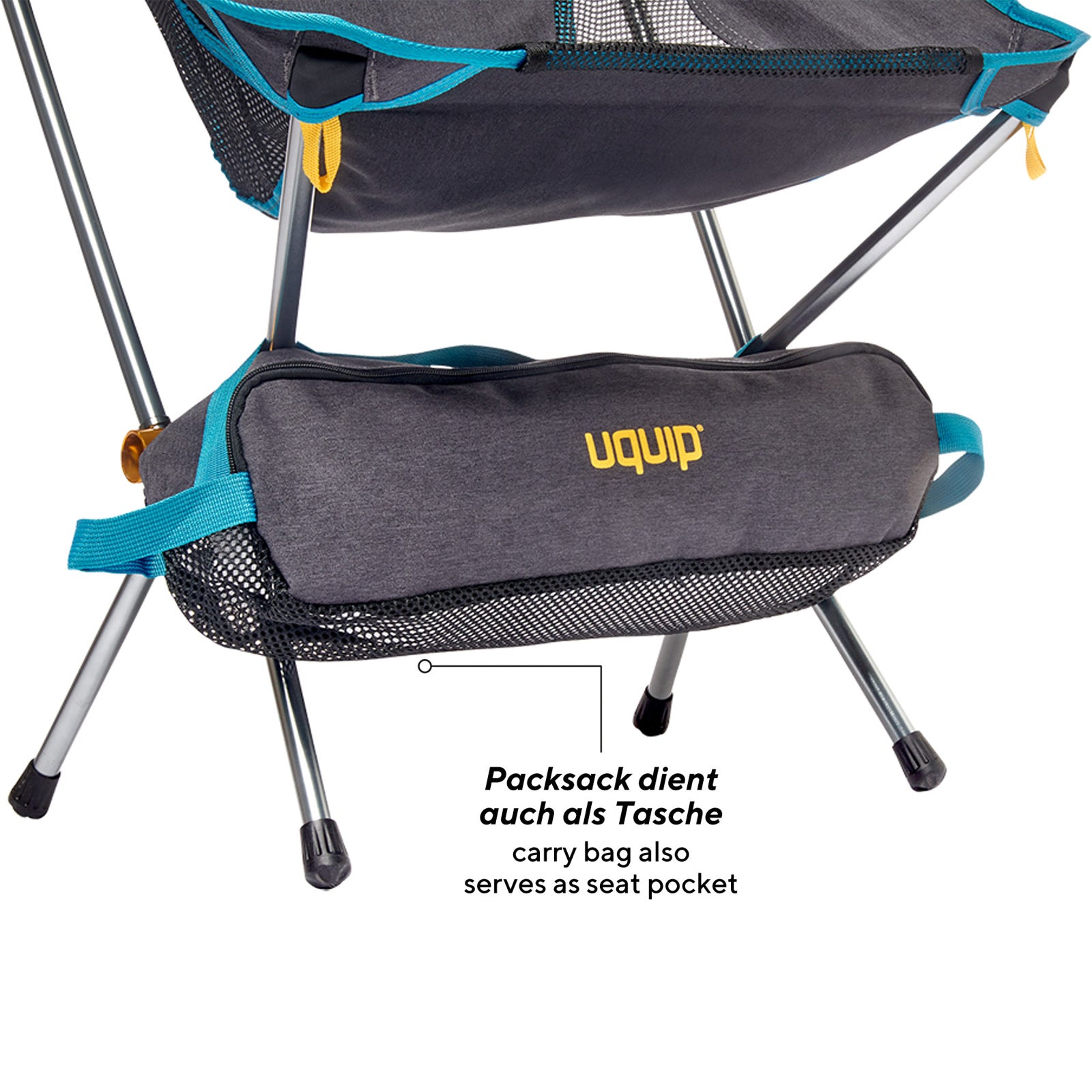 UQUIP Camping Chair Infinity Lounger Lightweight Chair Ultralight Aluminium 120 kg