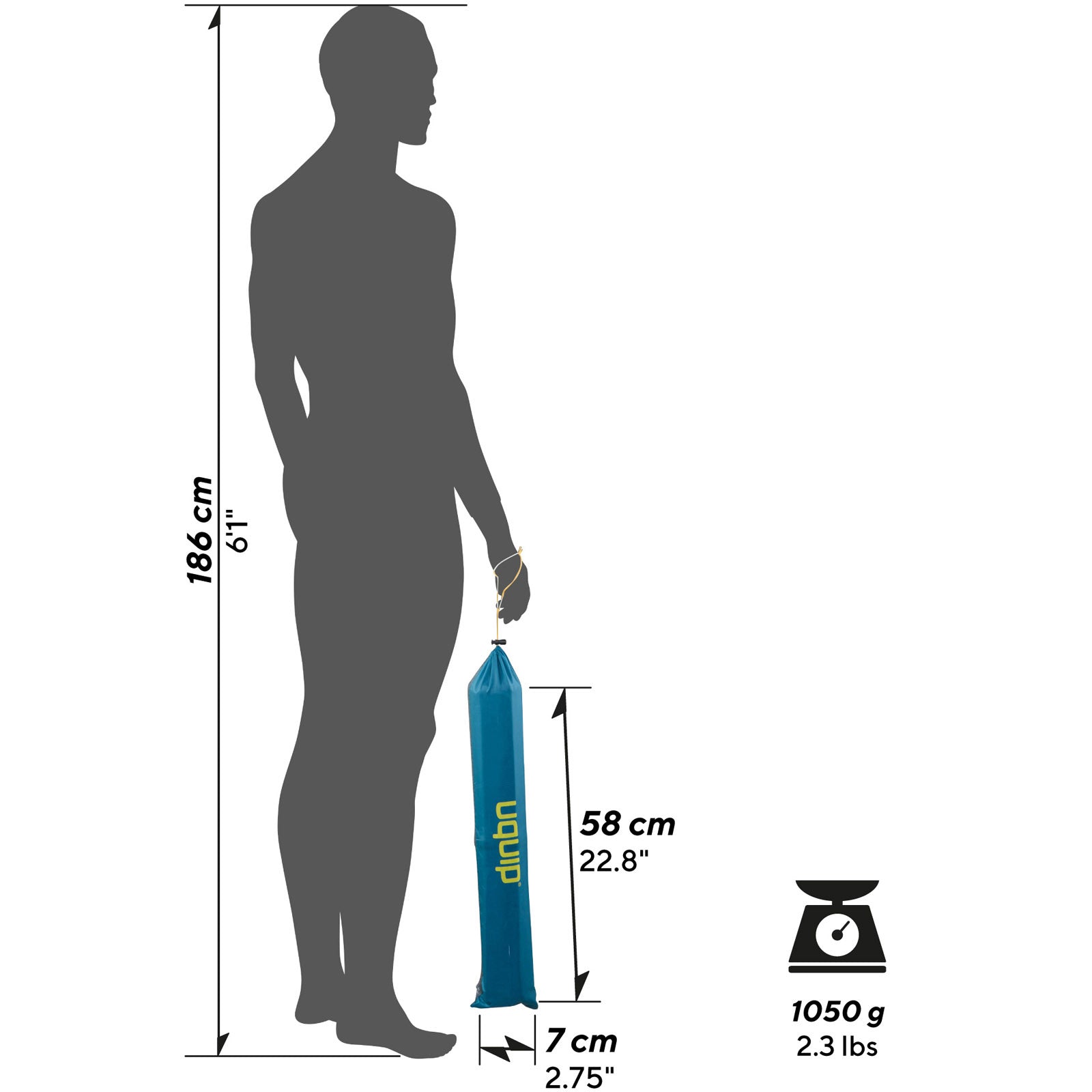 UQUIP Campingtisch Liberty M Camping Falttisch Rolltisch Klapptisch Leicht Alu